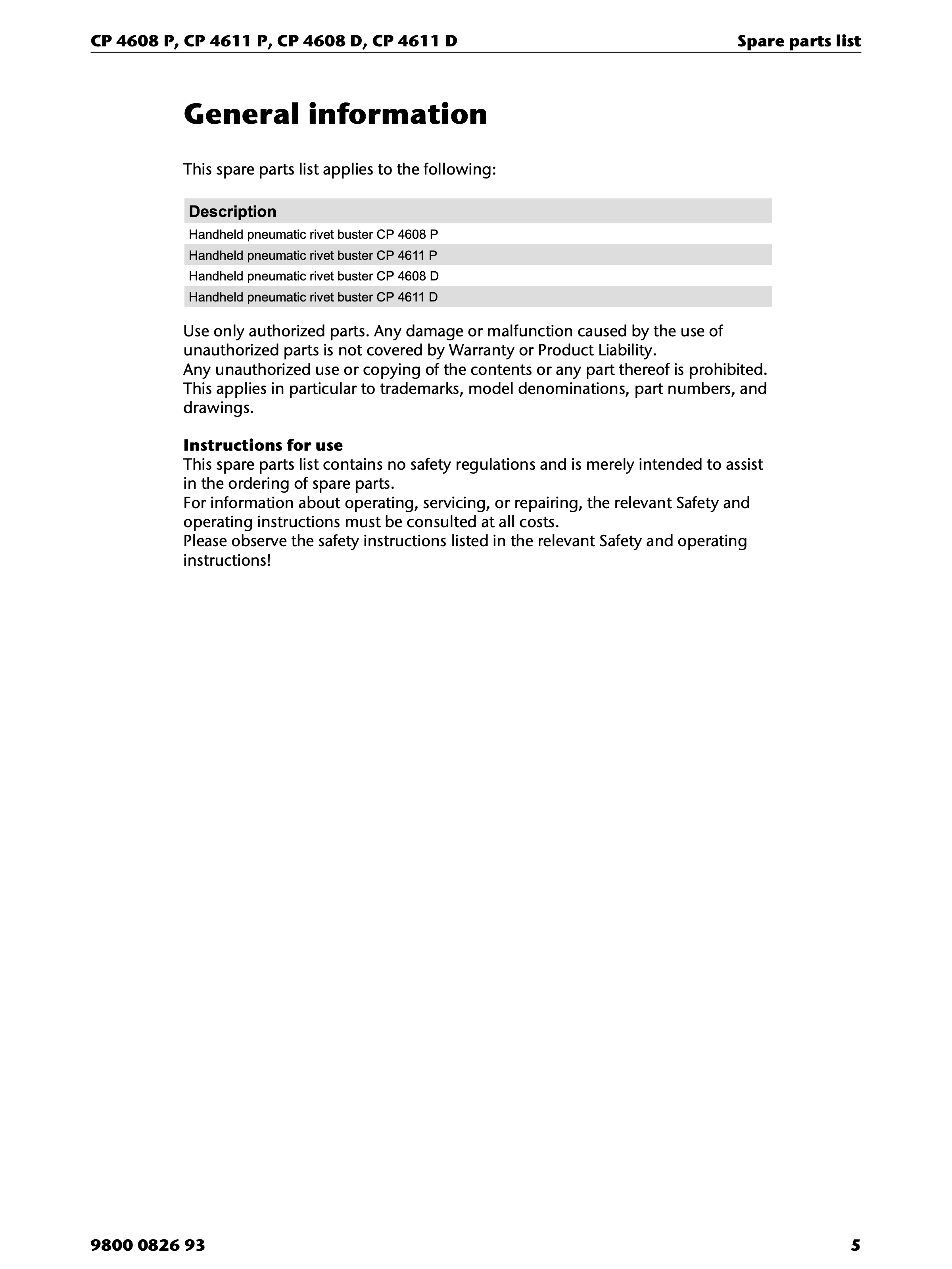 Chicago Pneumatic D-Series PDF page 5 of 20