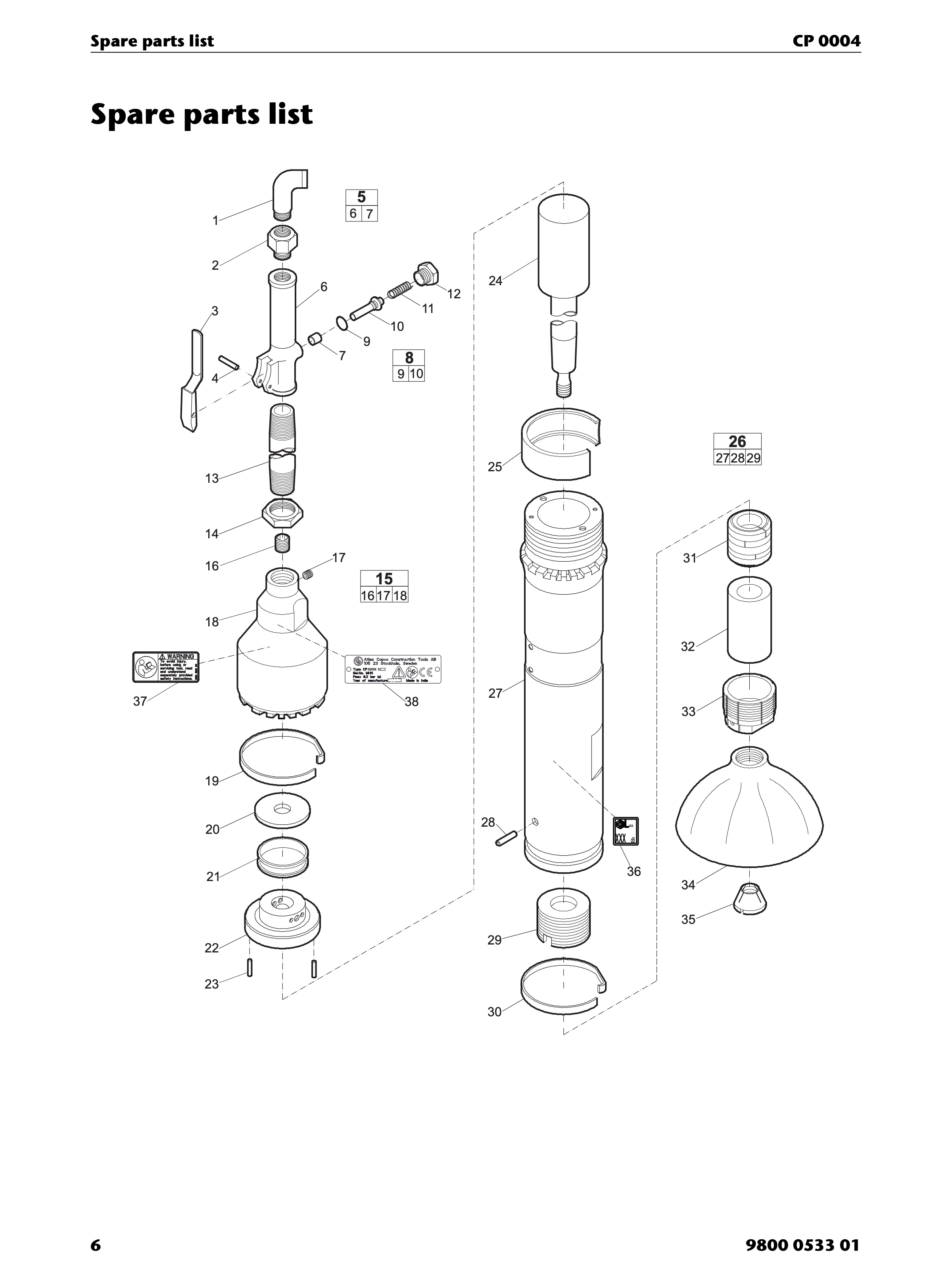 Chicago Pneumatic CP 0004 PDF page 6 of 12