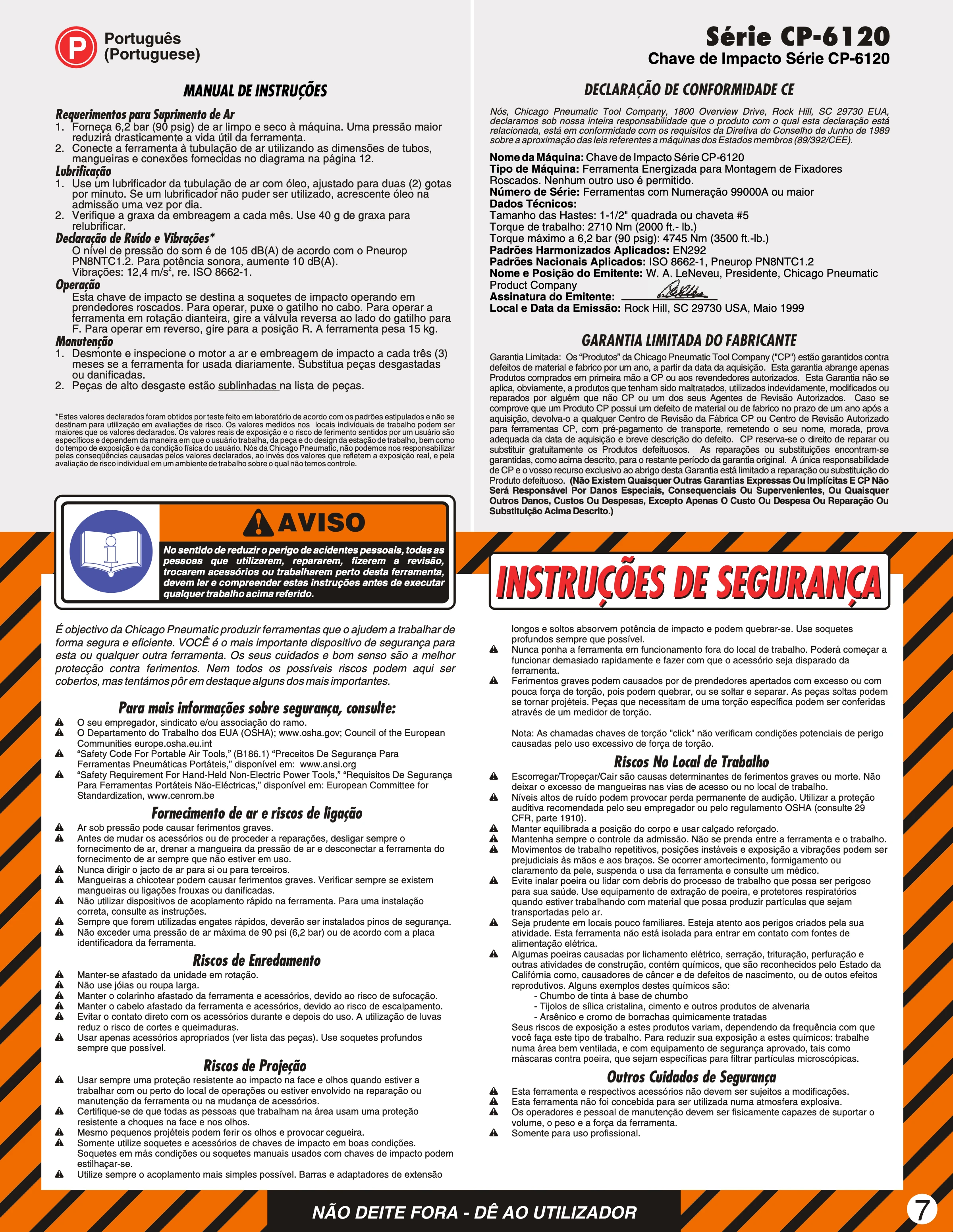Chicago Pneumatic CP 6120 PDF page 7 of 13