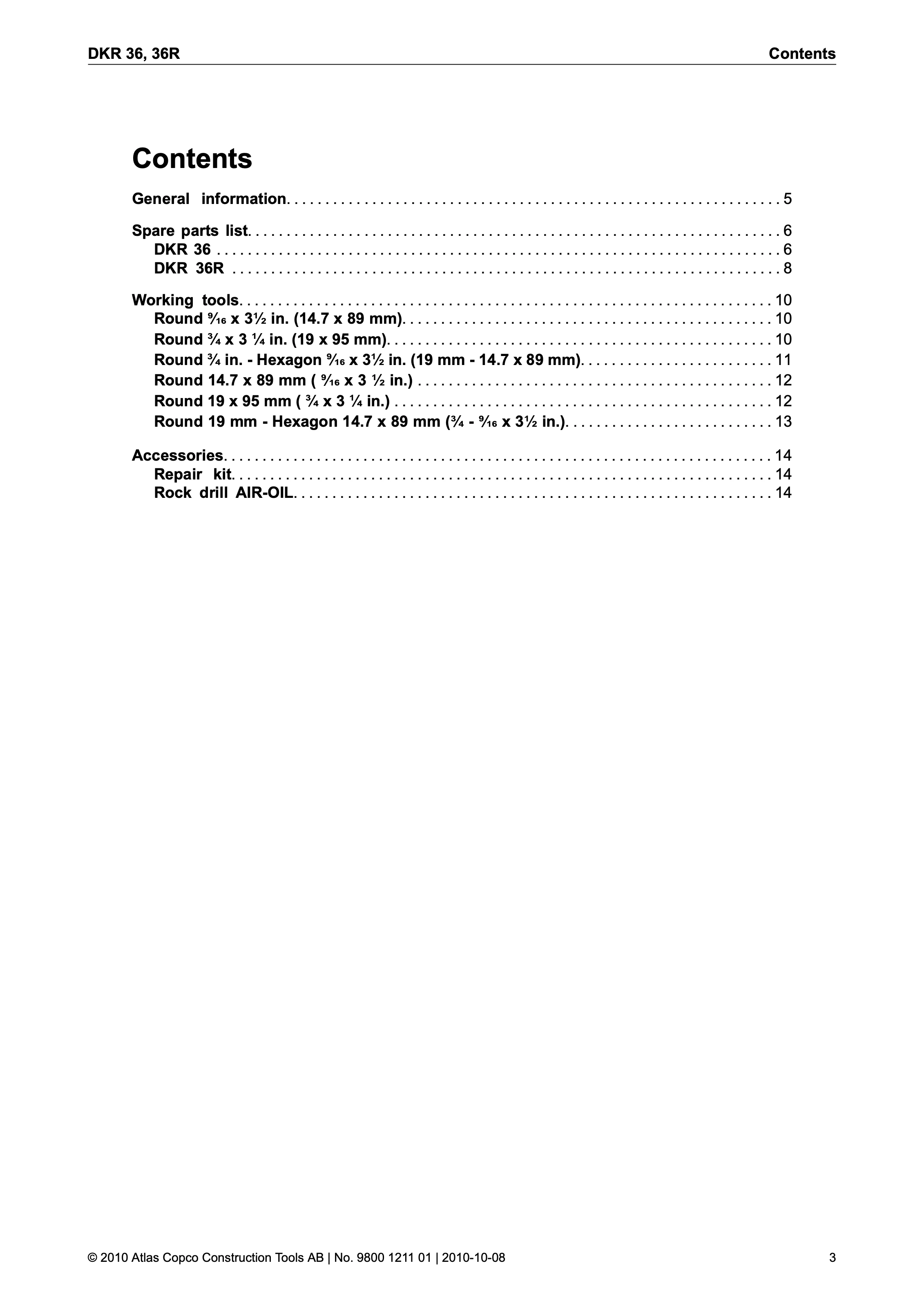 Atlas Copco DKR 36 Series PDF page 3 of 16