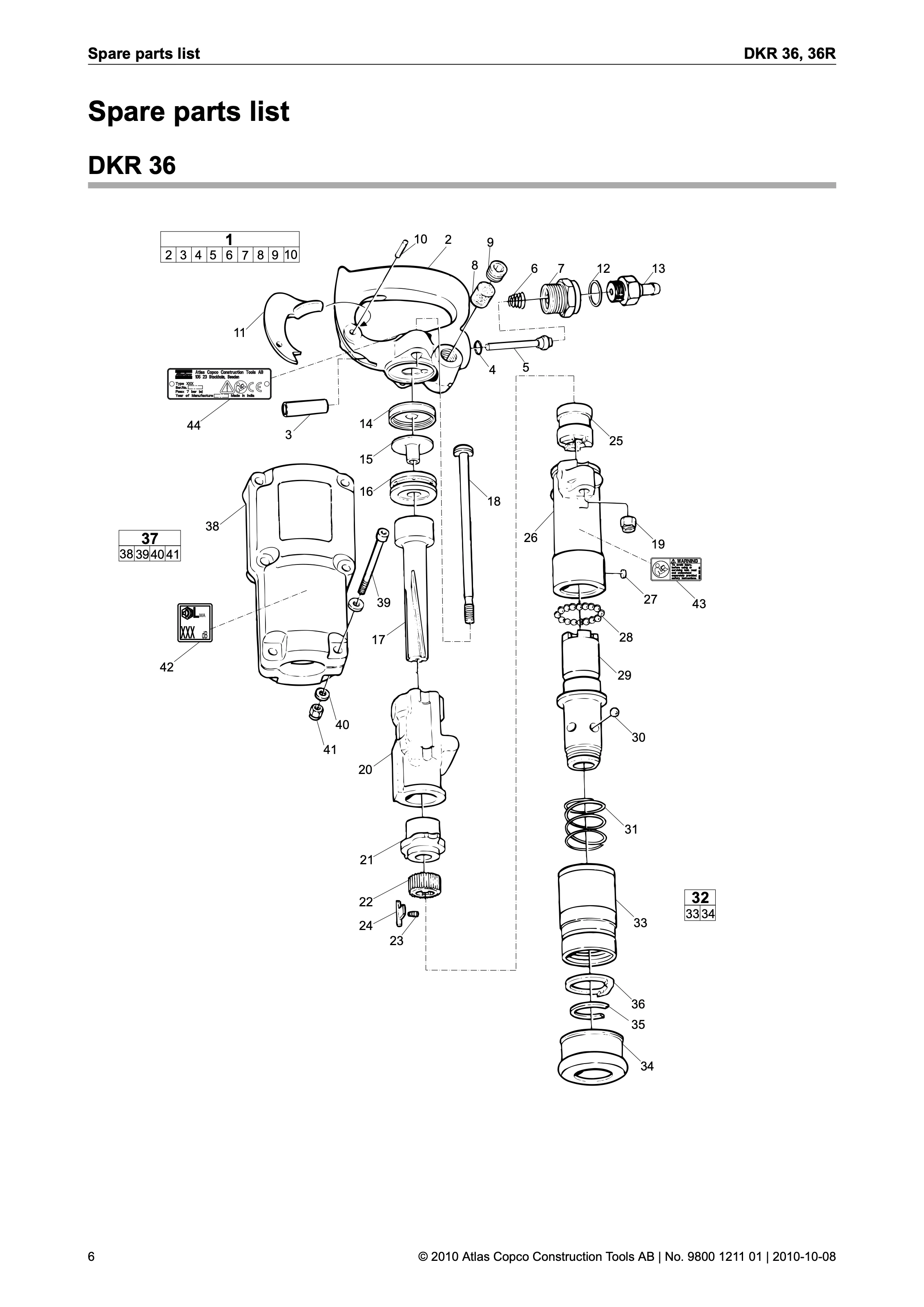 Atlas Copco DKR 36 Series PDF page 6 of 16