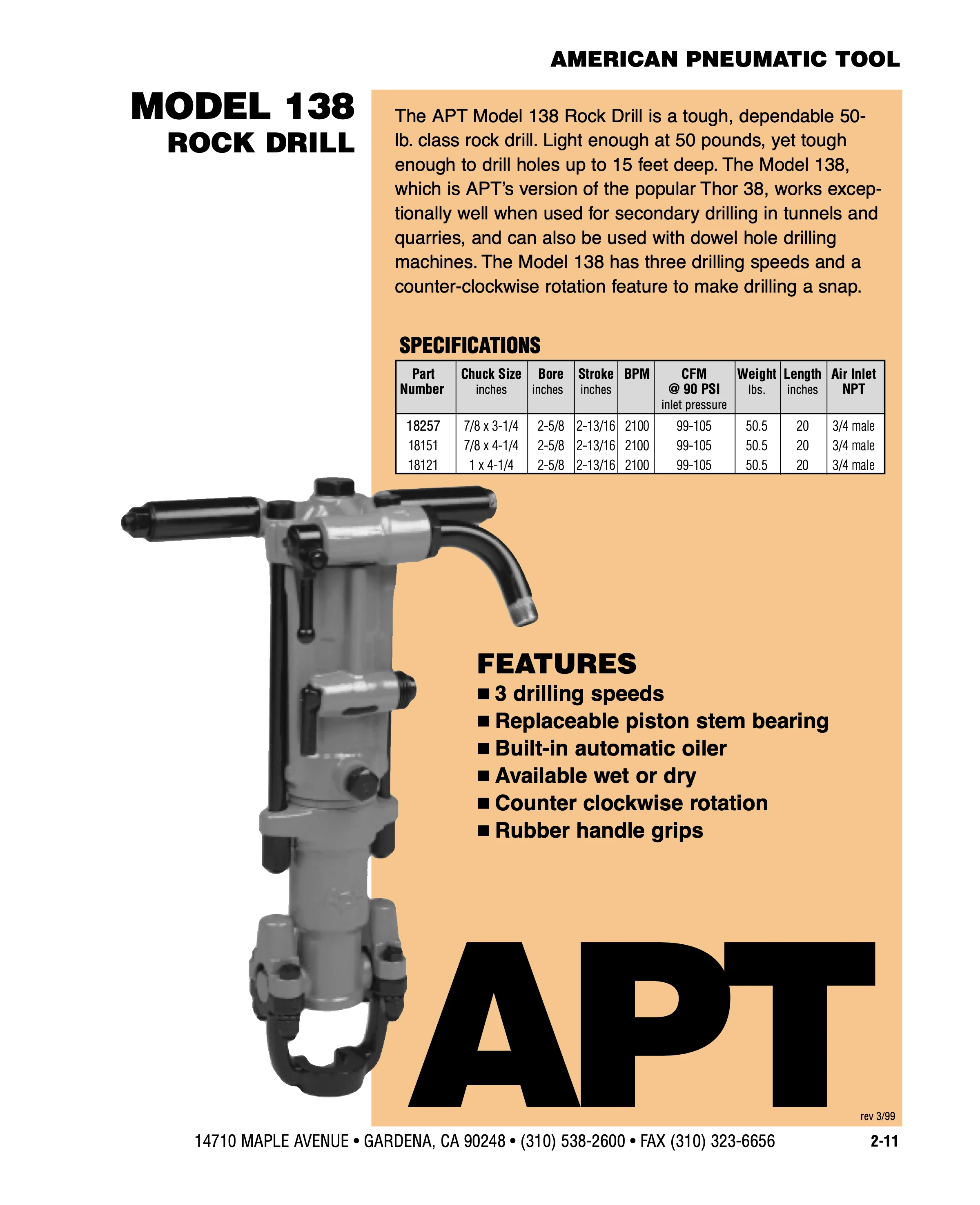 American Pneumatic 109 Series PDF page 10 of 11