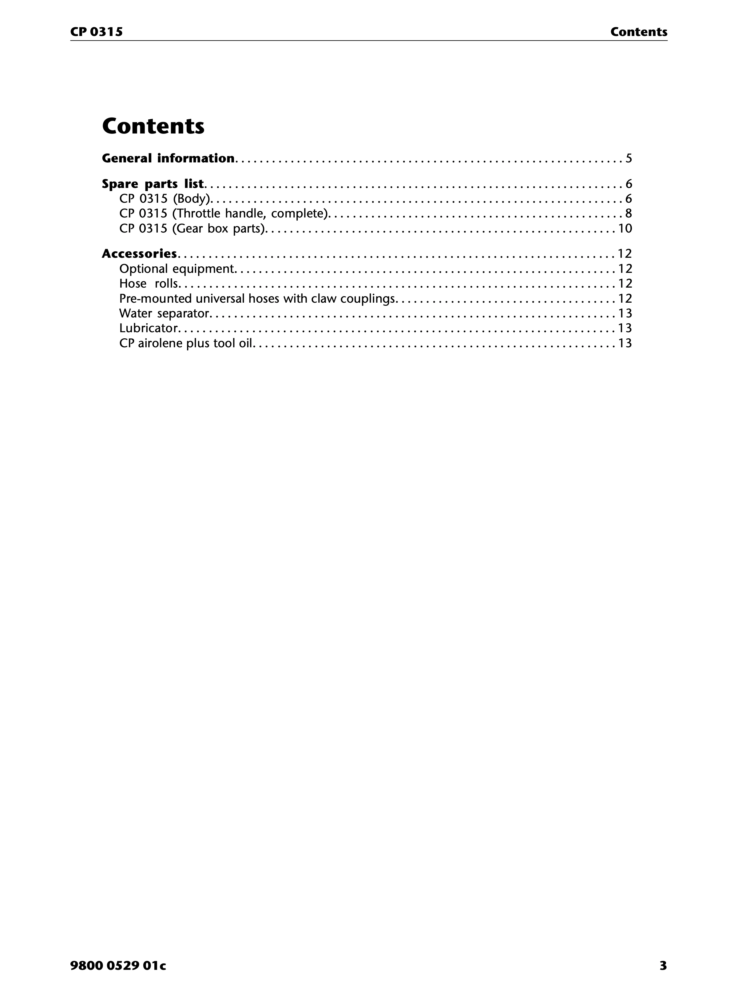 Chicago Pneumatic CP 0315 PDF page 3 of 16