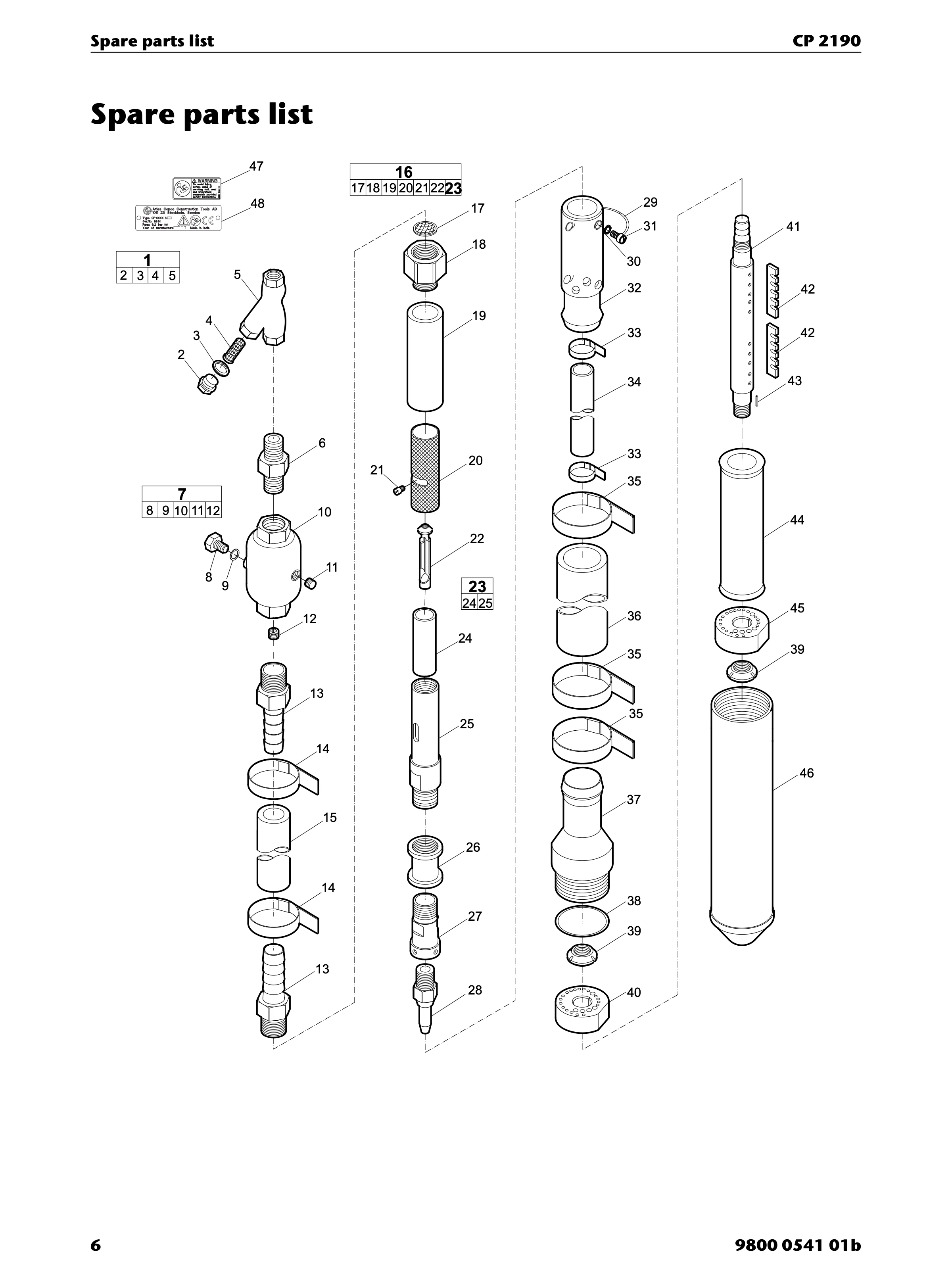 Chicago Pneumatic CP 2190 PDF page 6 of 12