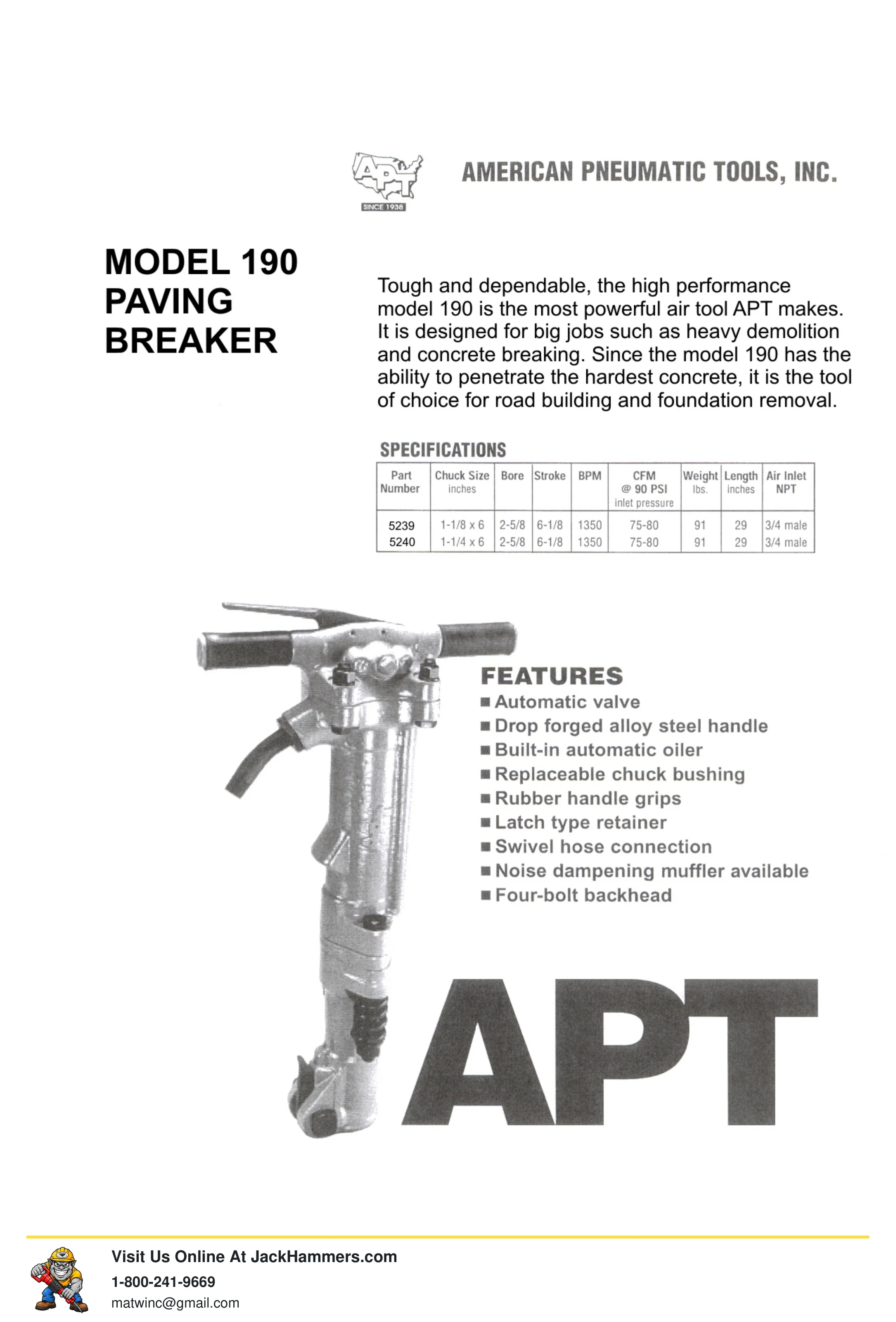 American Pneumatic 140 PDF page 18 of 21