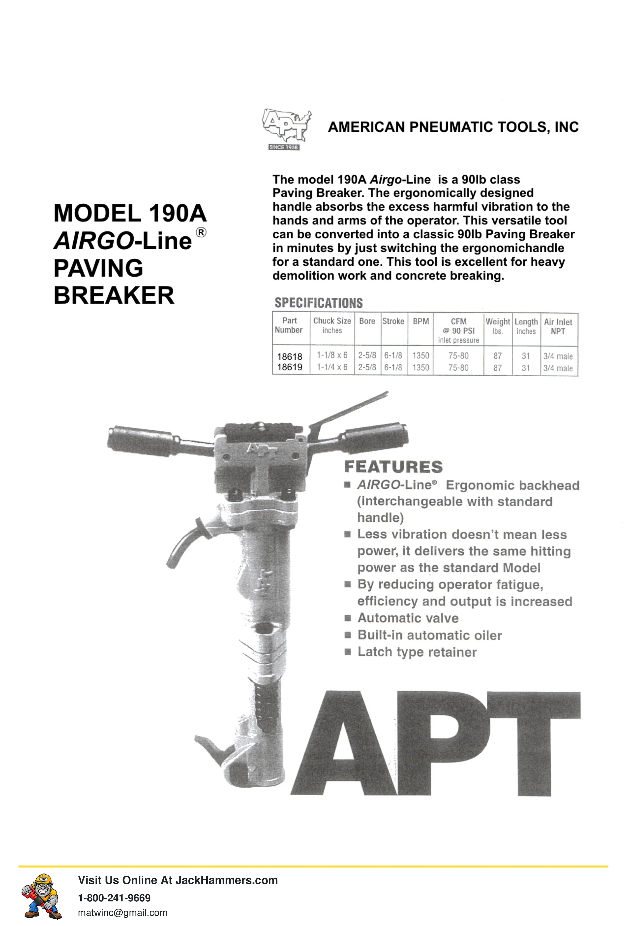 American Pneumatic 140 PDF page 20 of 21
