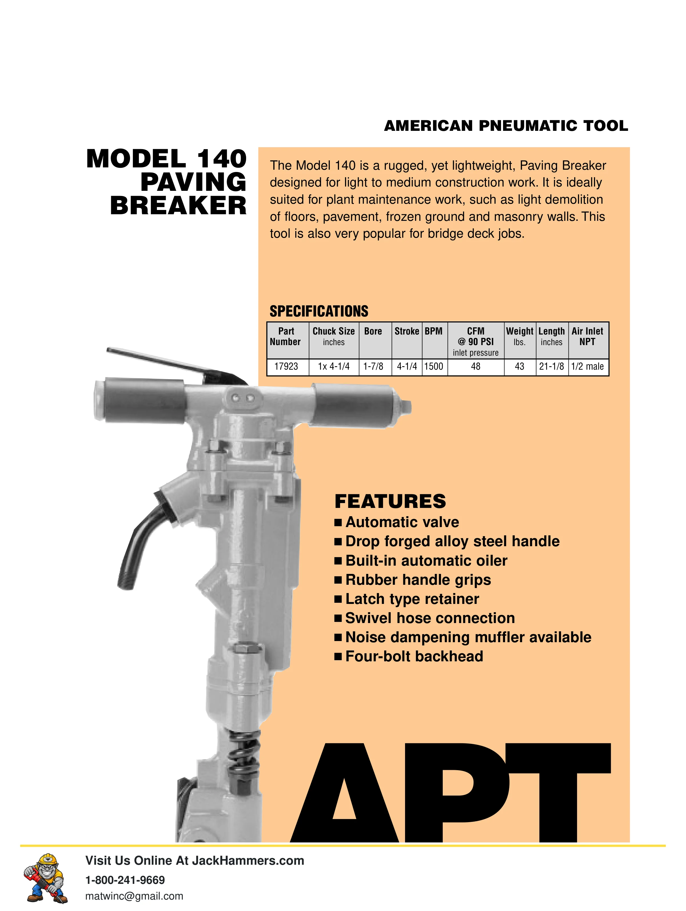 American Pneumatic 140 PDF page 4 of 21