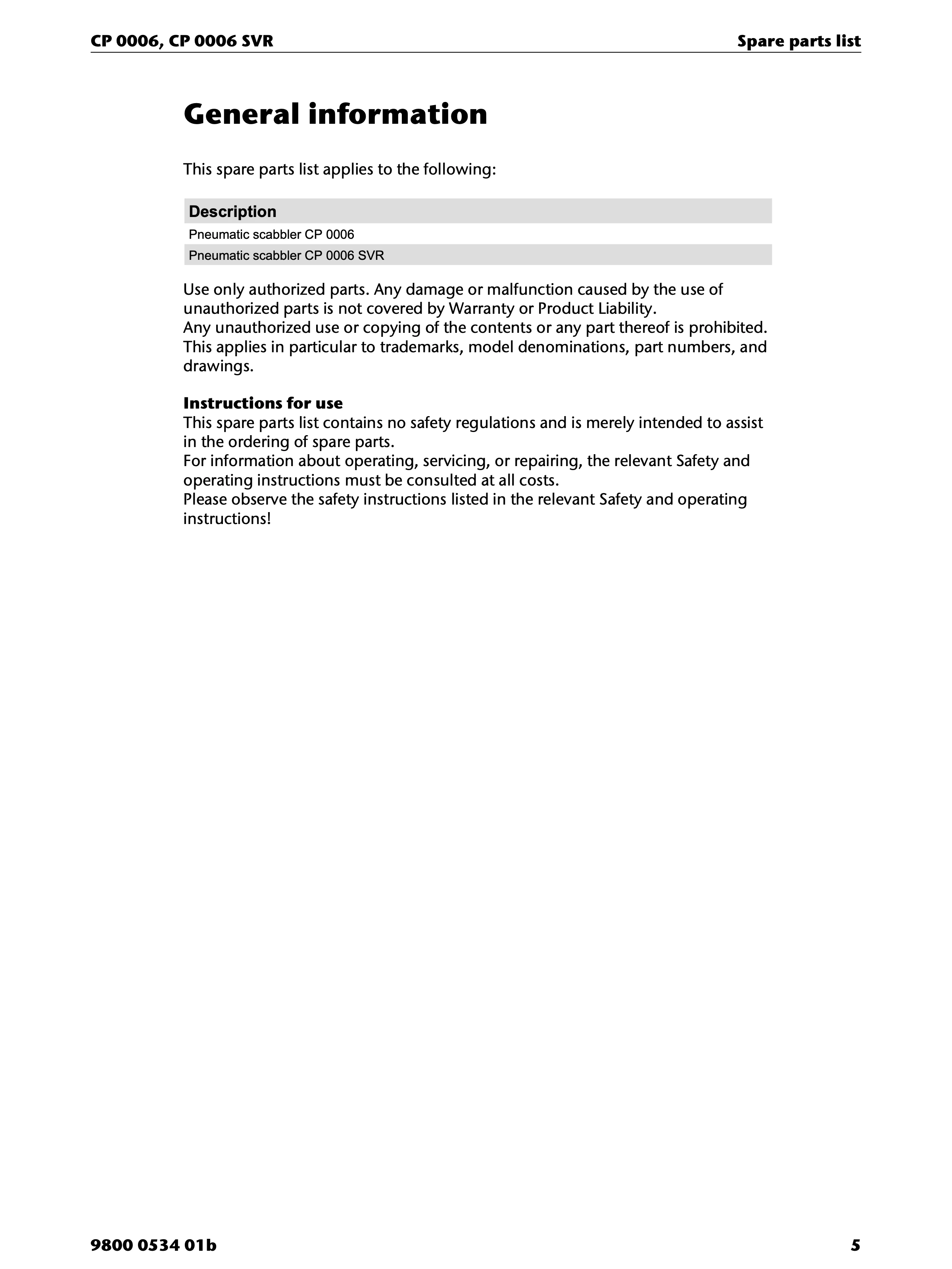 Chicago Pneumatic CP 0006 SVR PDF page 5 of 16