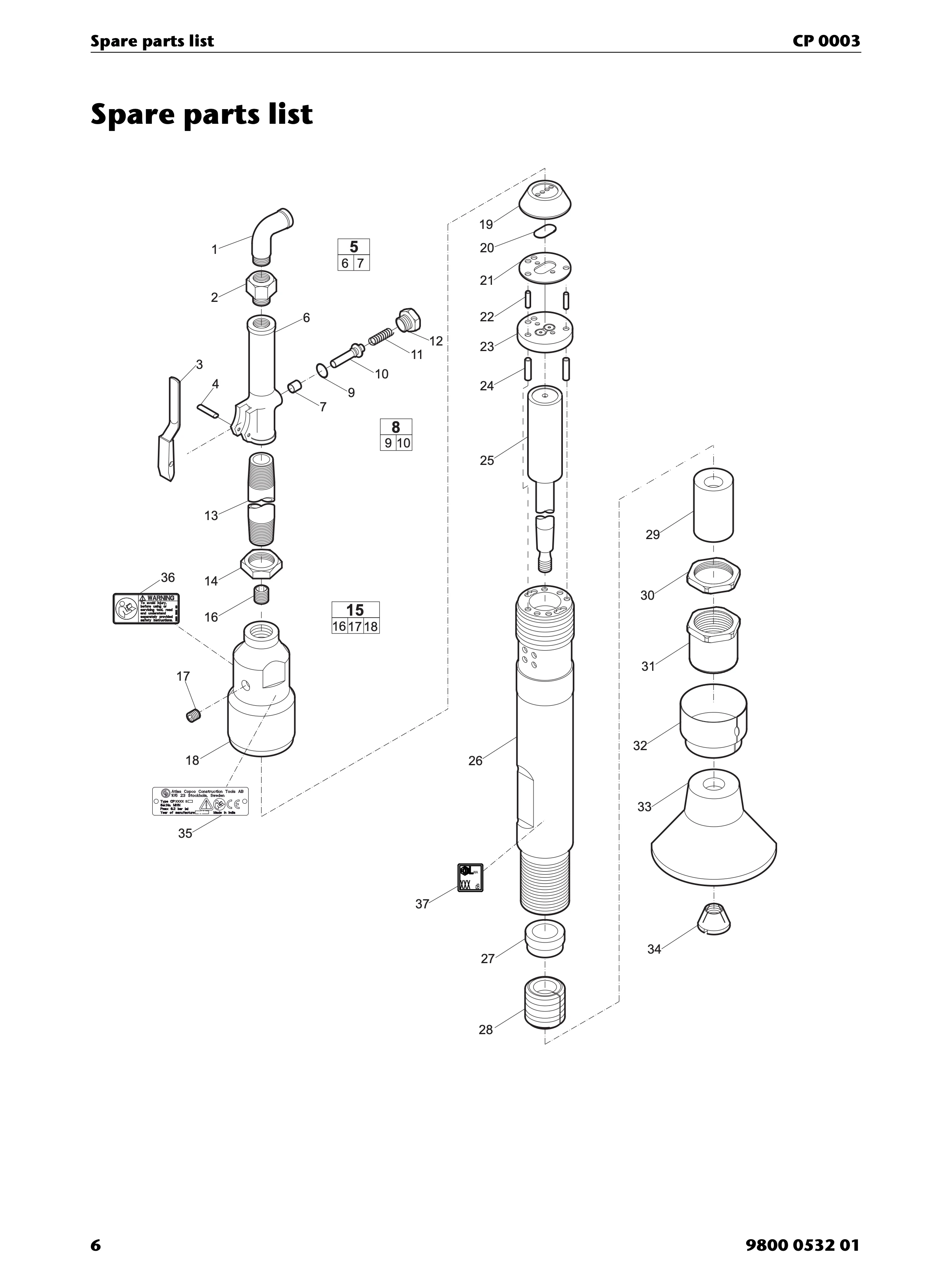 Chicago Pneumatic CP 0003 PDF page 6 of 12