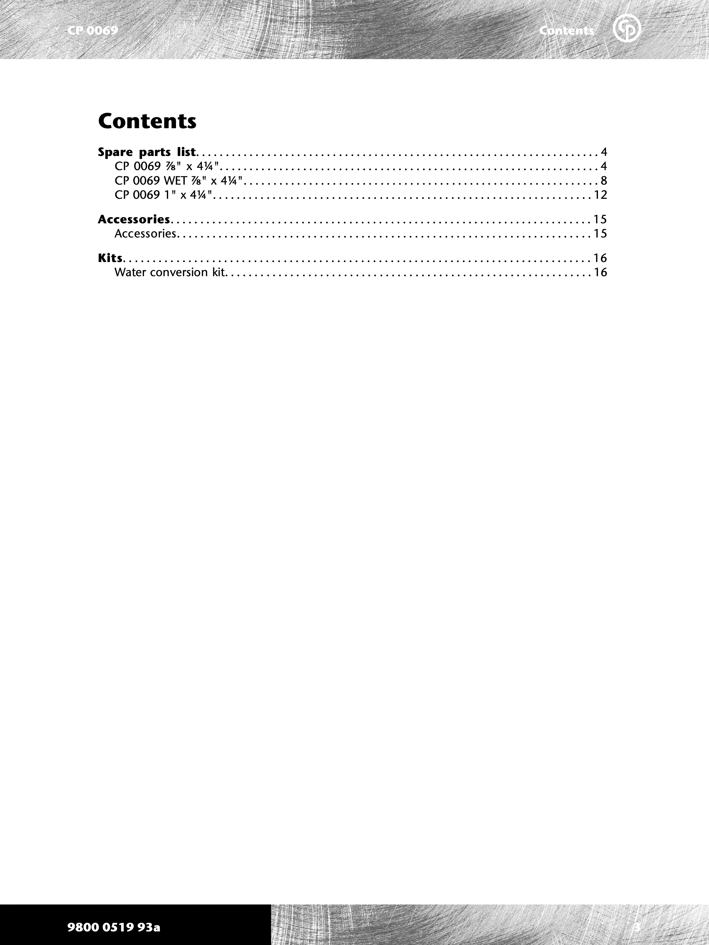 Chicago Pneumatic 0069 Series PDF page 3 of 20