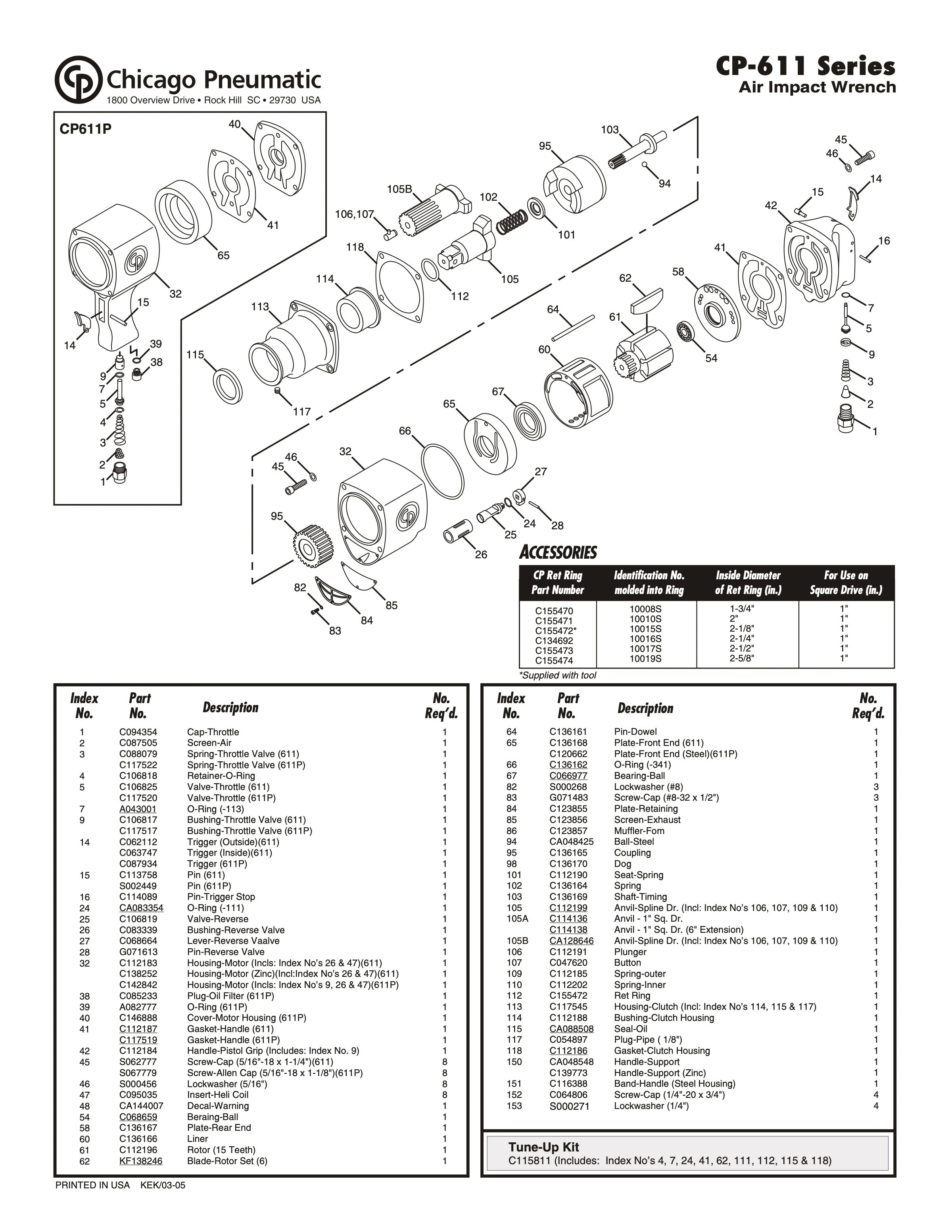 Chicago Pneumatic CP 0611 PDF page 13 of 13