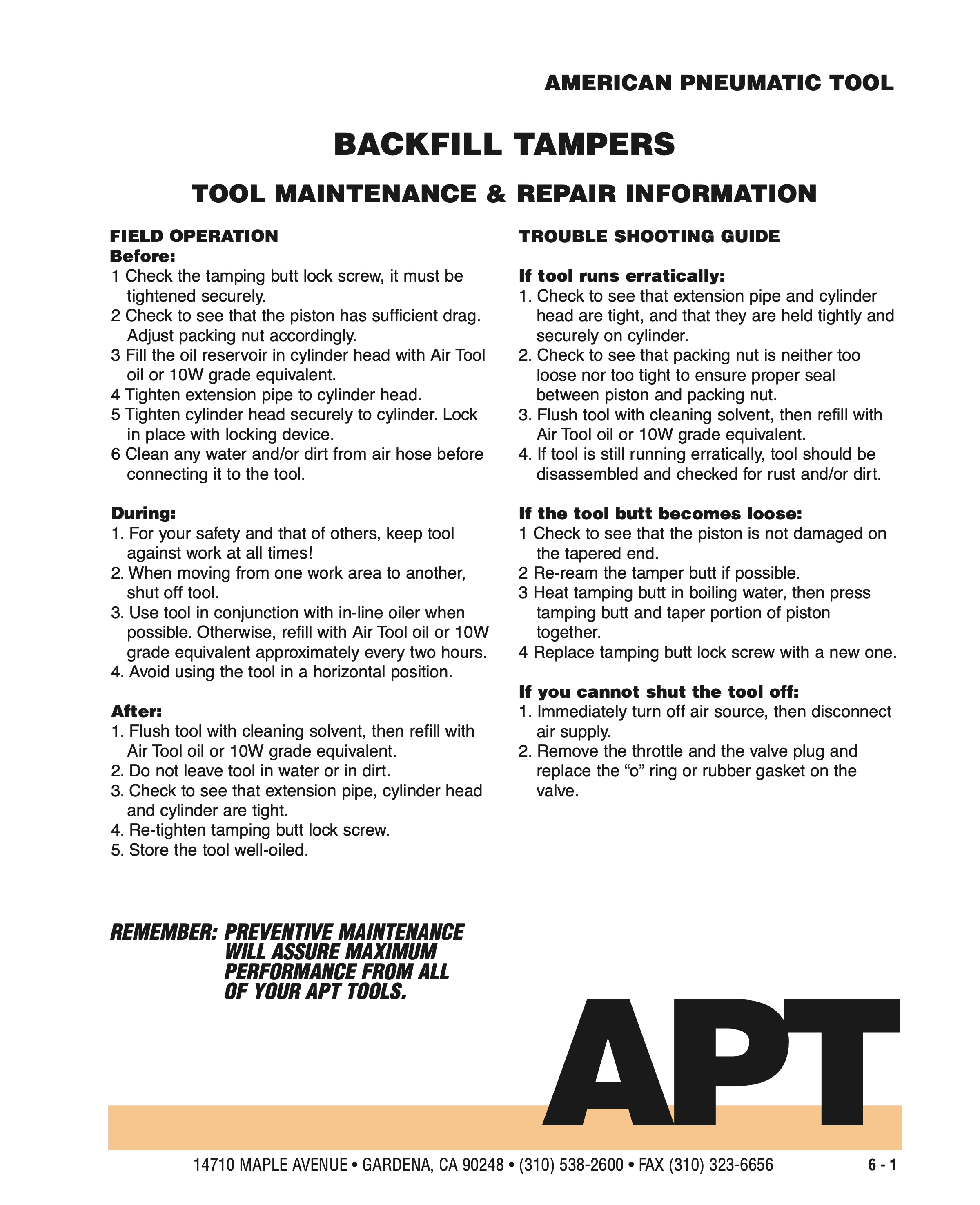 American Pneumatic 131 PDF page 1 of 3