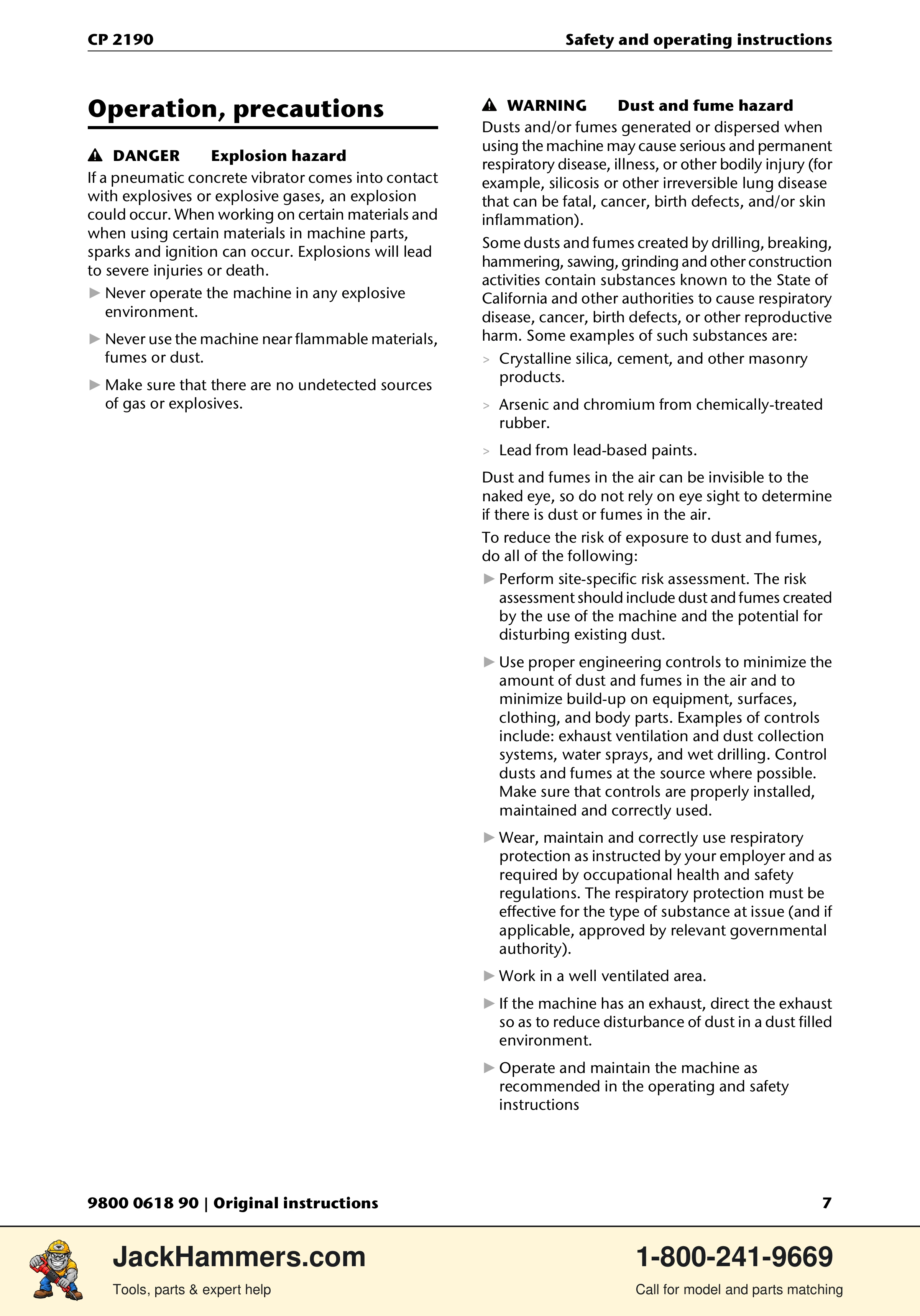 Chicago Pneumatic CP 2190 PDF page 7 of 200