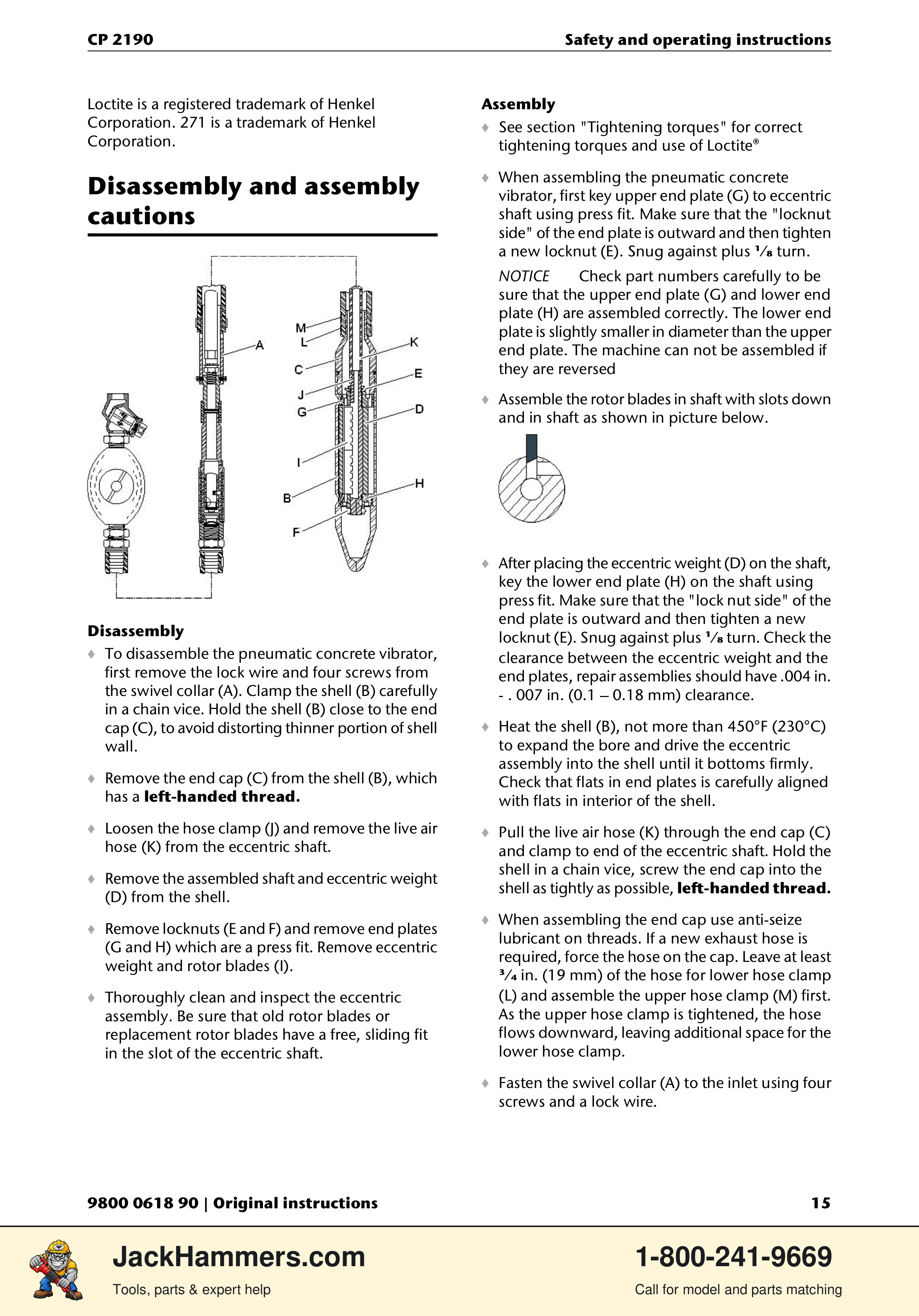 Chicago Pneumatic CP 2190 PDF page 15 of 200