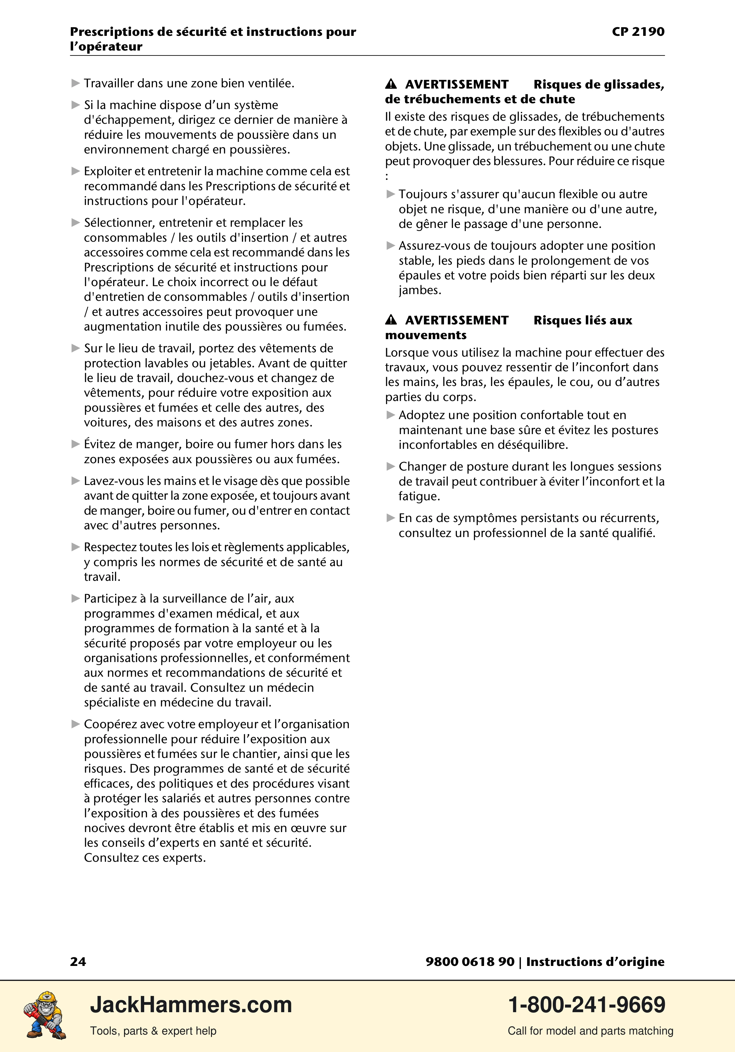 Chicago Pneumatic CP 2190 PDF page 24 of 200