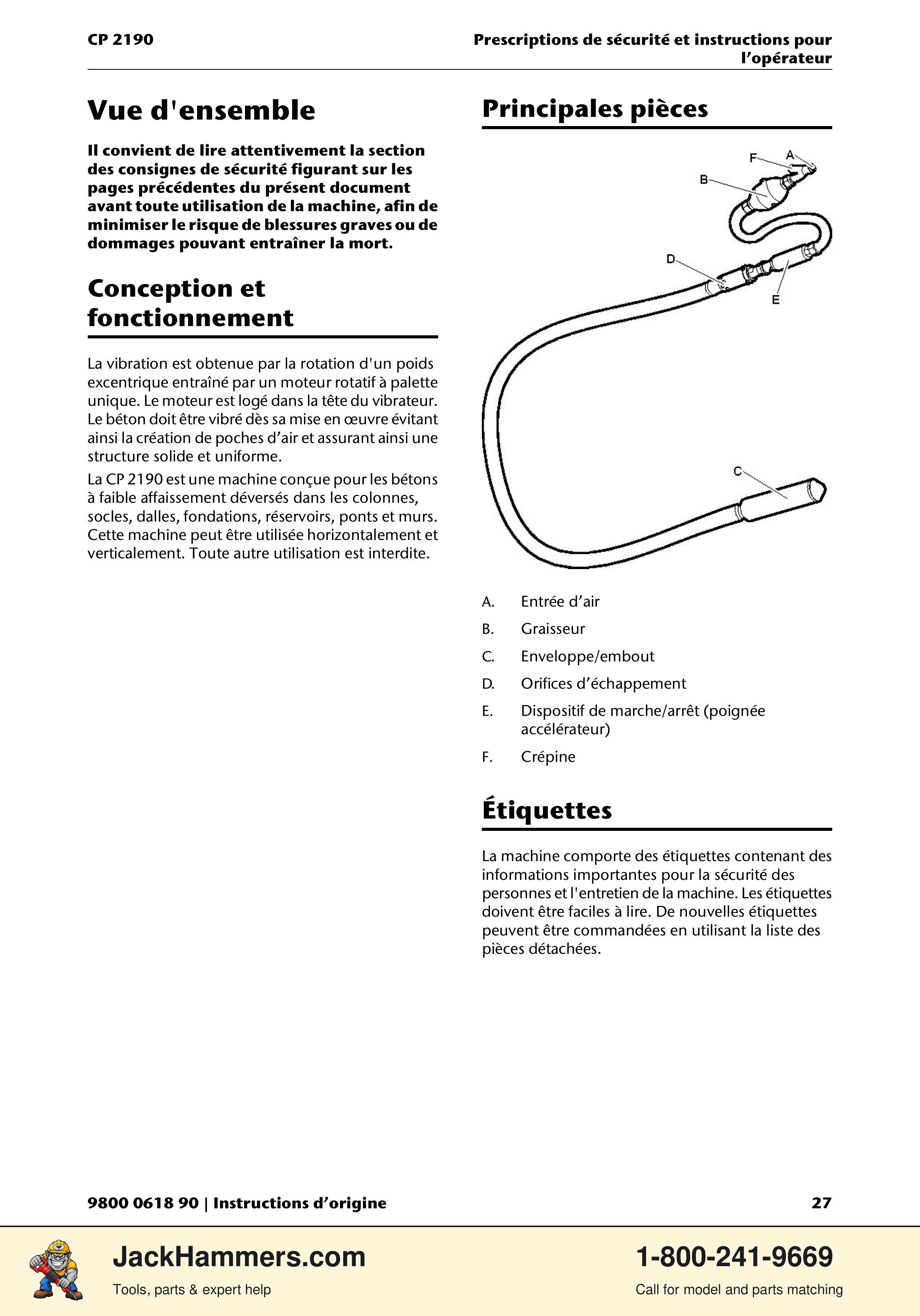 Chicago Pneumatic CP 2190 PDF page 27 of 200