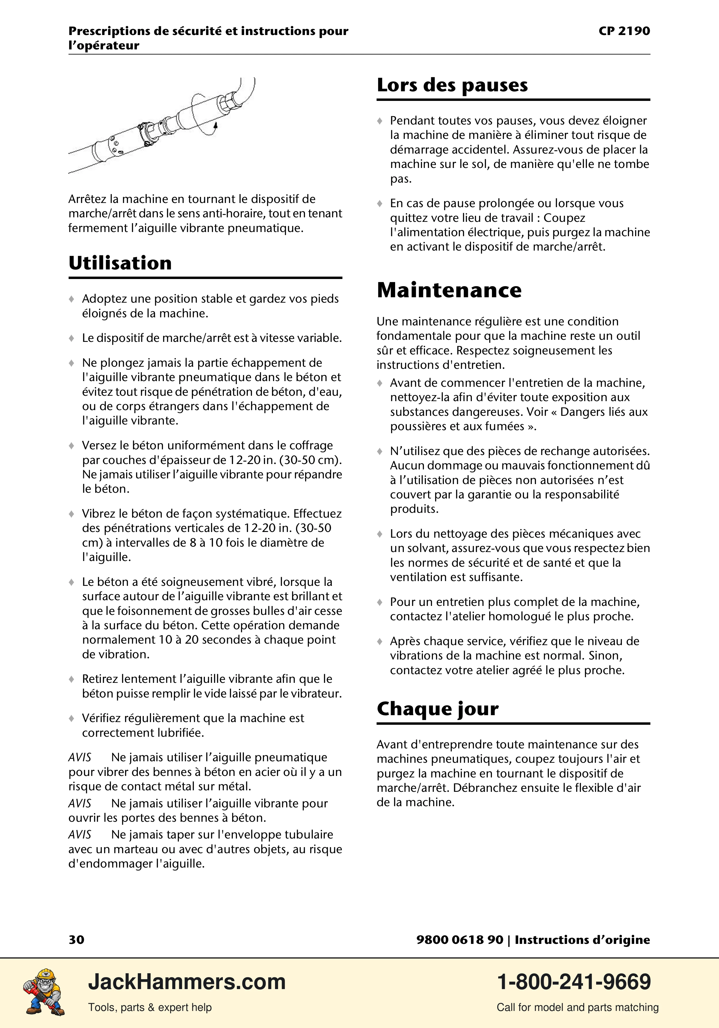 Chicago Pneumatic CP 2190 PDF page 30 of 200