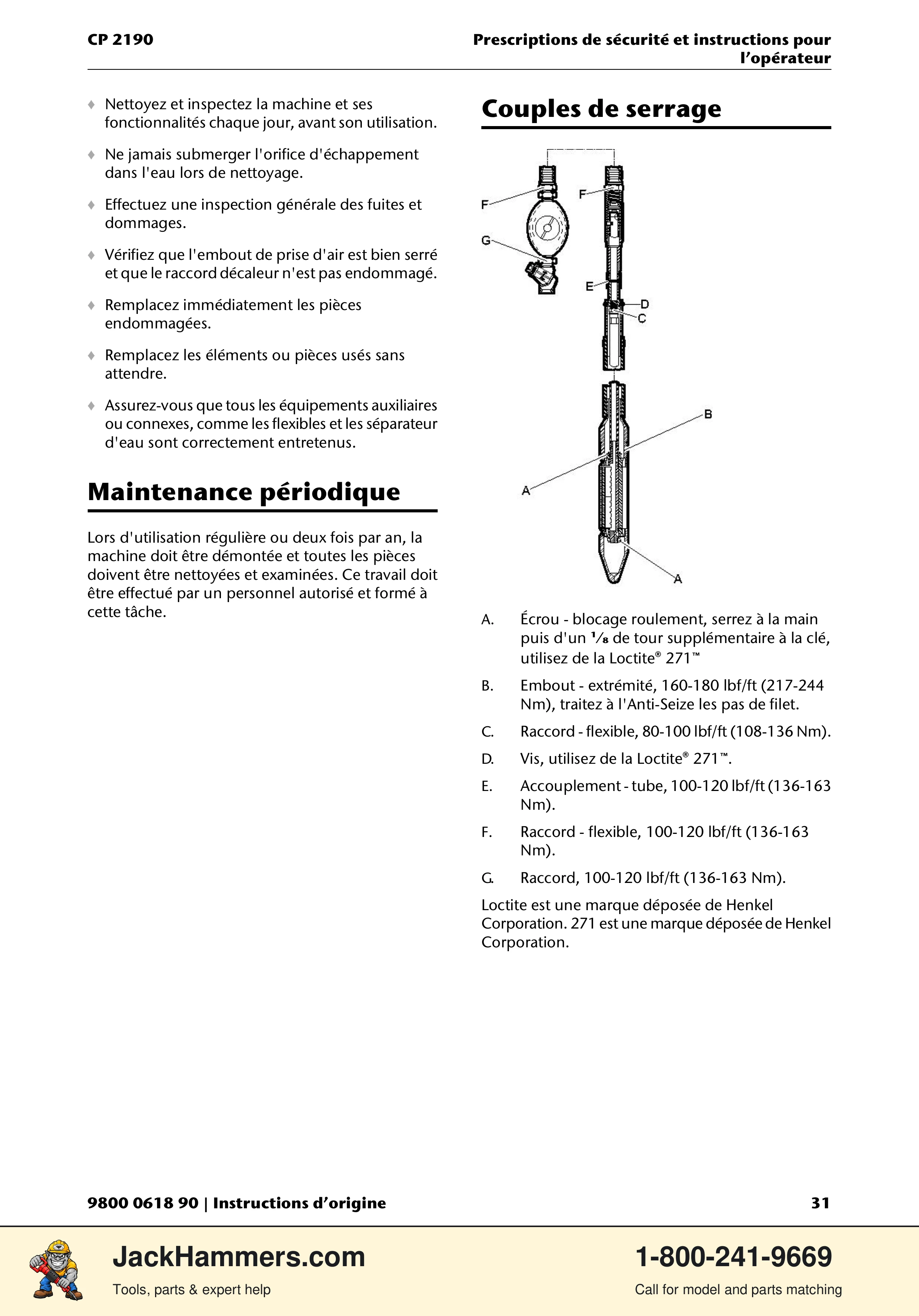 Chicago Pneumatic CP 2190 PDF page 31 of 200