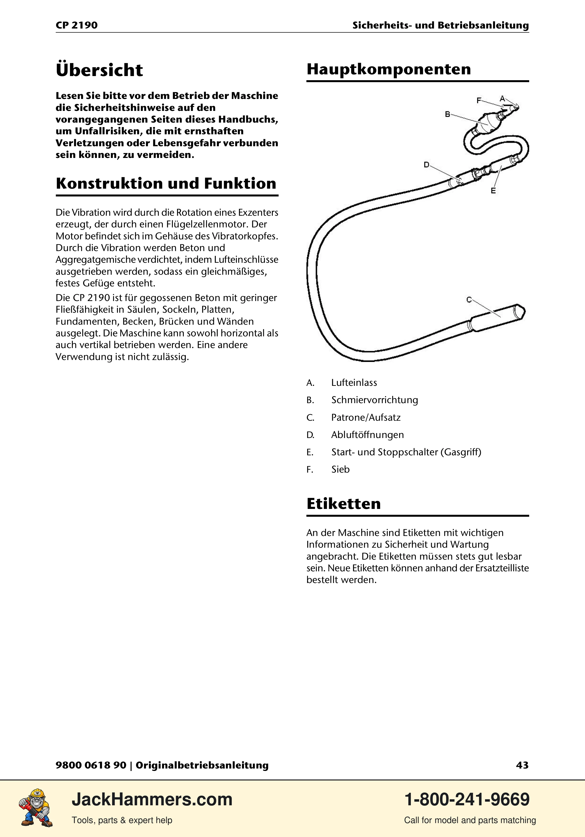 Chicago Pneumatic CP 2190 PDF page 43 of 200