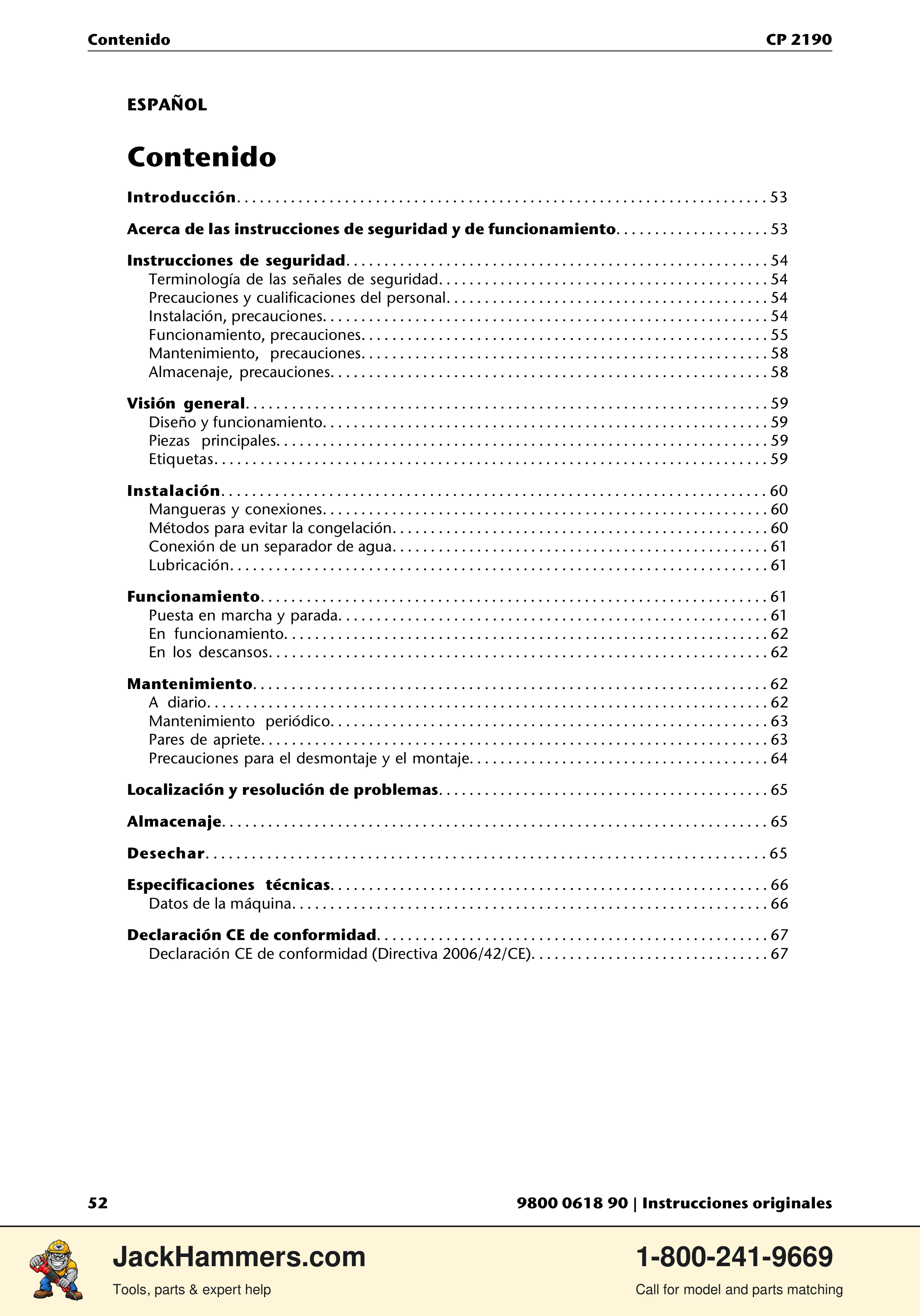 Chicago Pneumatic CP 2190 PDF page 52 of 200