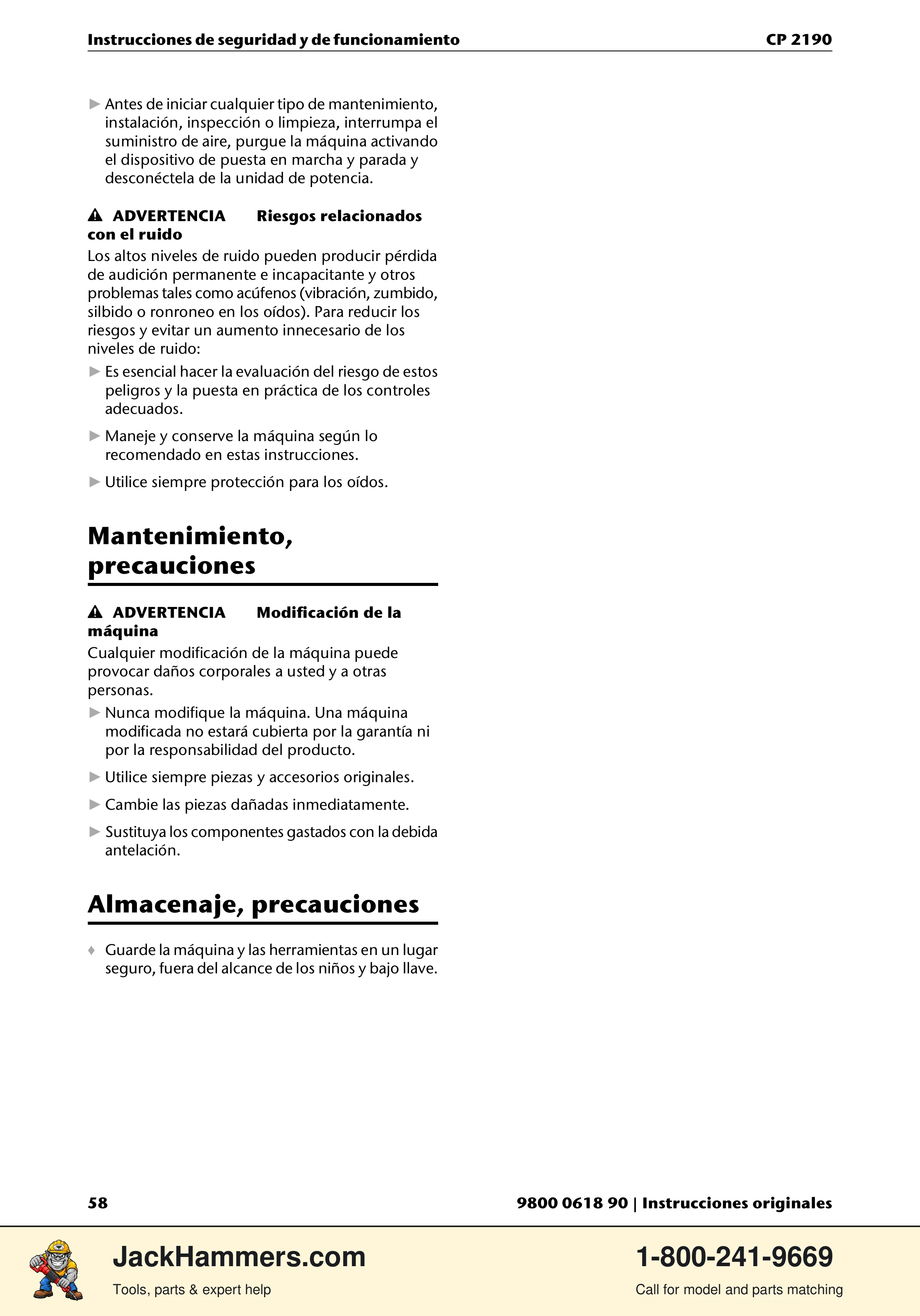 Chicago Pneumatic CP 2190 PDF page 58 of 200
