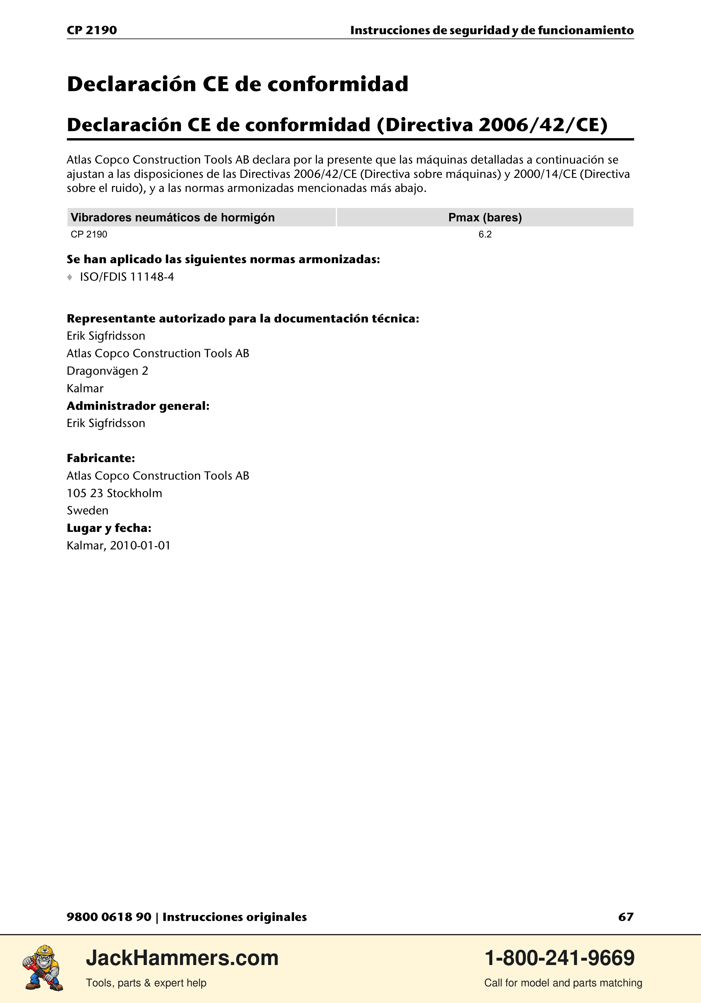 Chicago Pneumatic CP 2190 PDF page 67 of 200