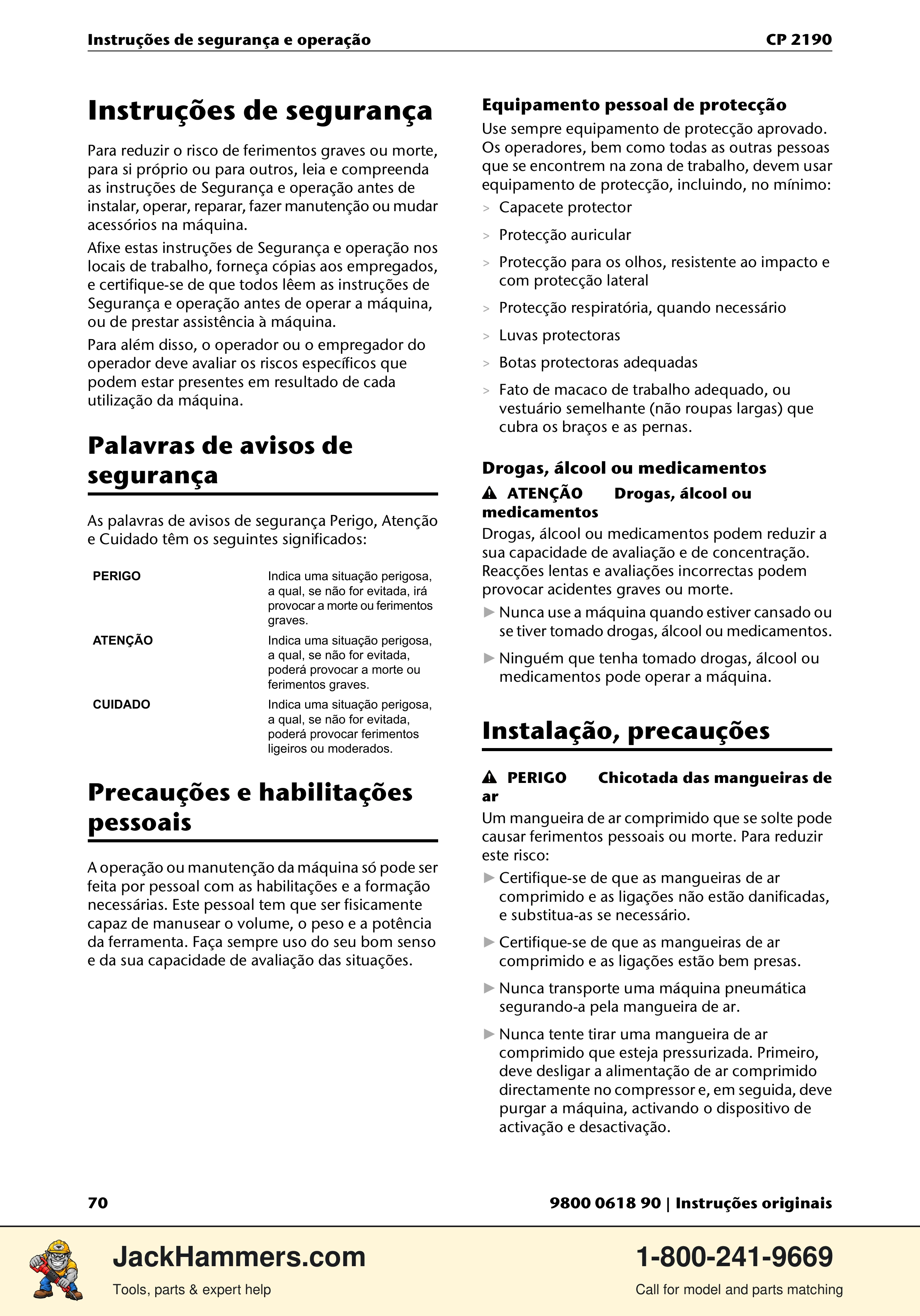 Chicago Pneumatic CP 2190 PDF page 70 of 200