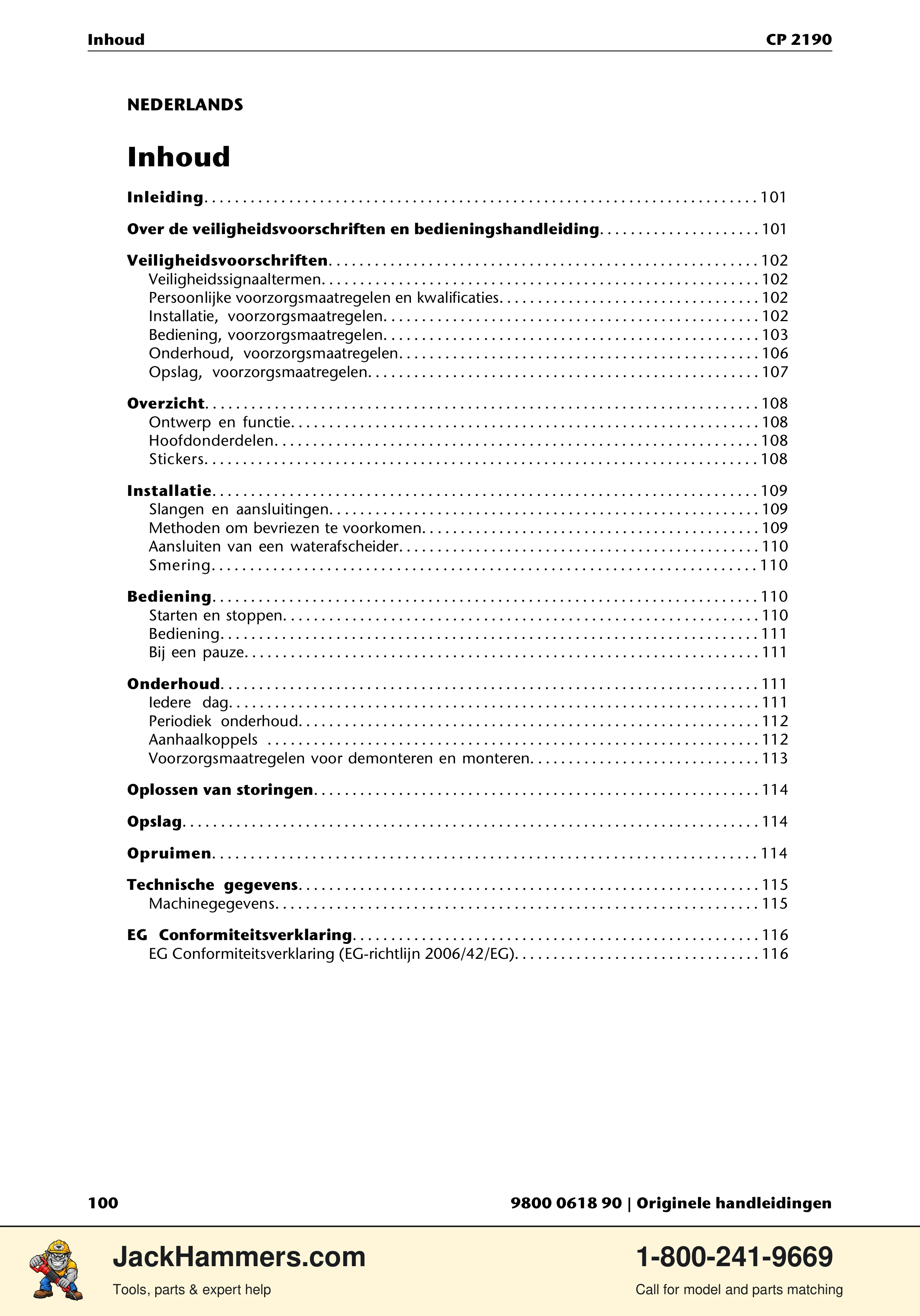 Chicago Pneumatic CP 2190 PDF page 100 of 200