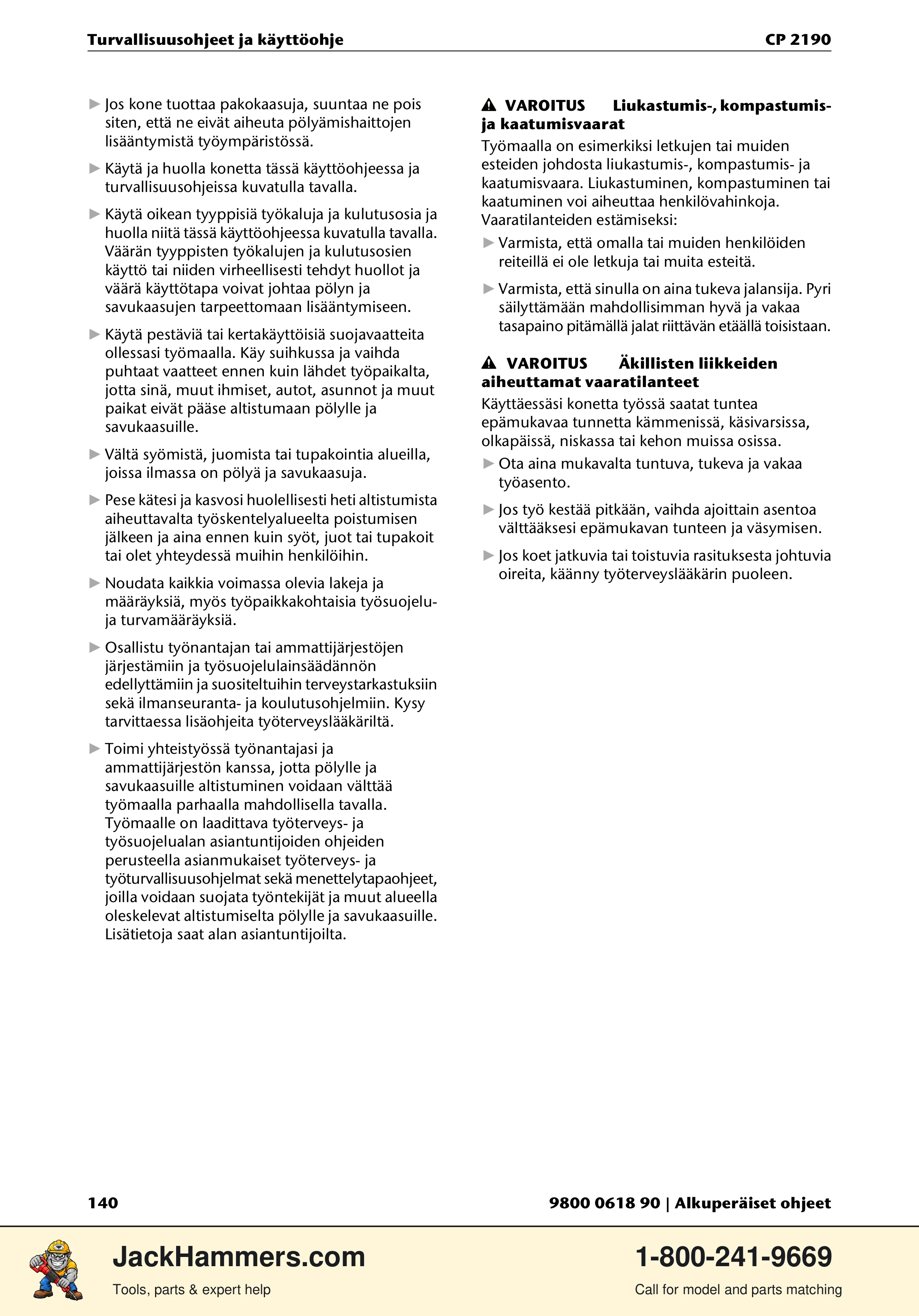 Chicago Pneumatic CP 2190 PDF page 140 of 200