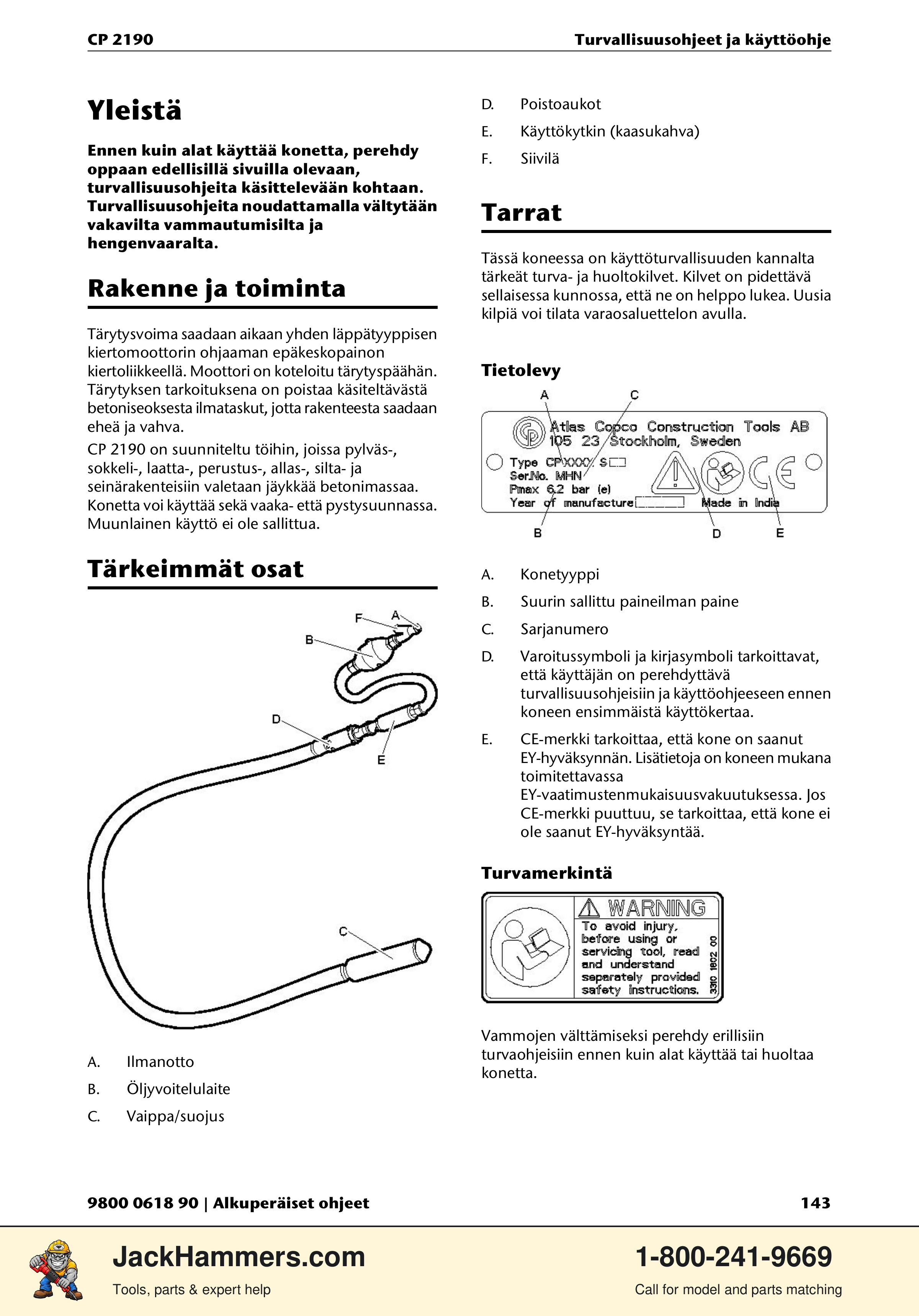 Chicago Pneumatic CP 2190 PDF page 143 of 200