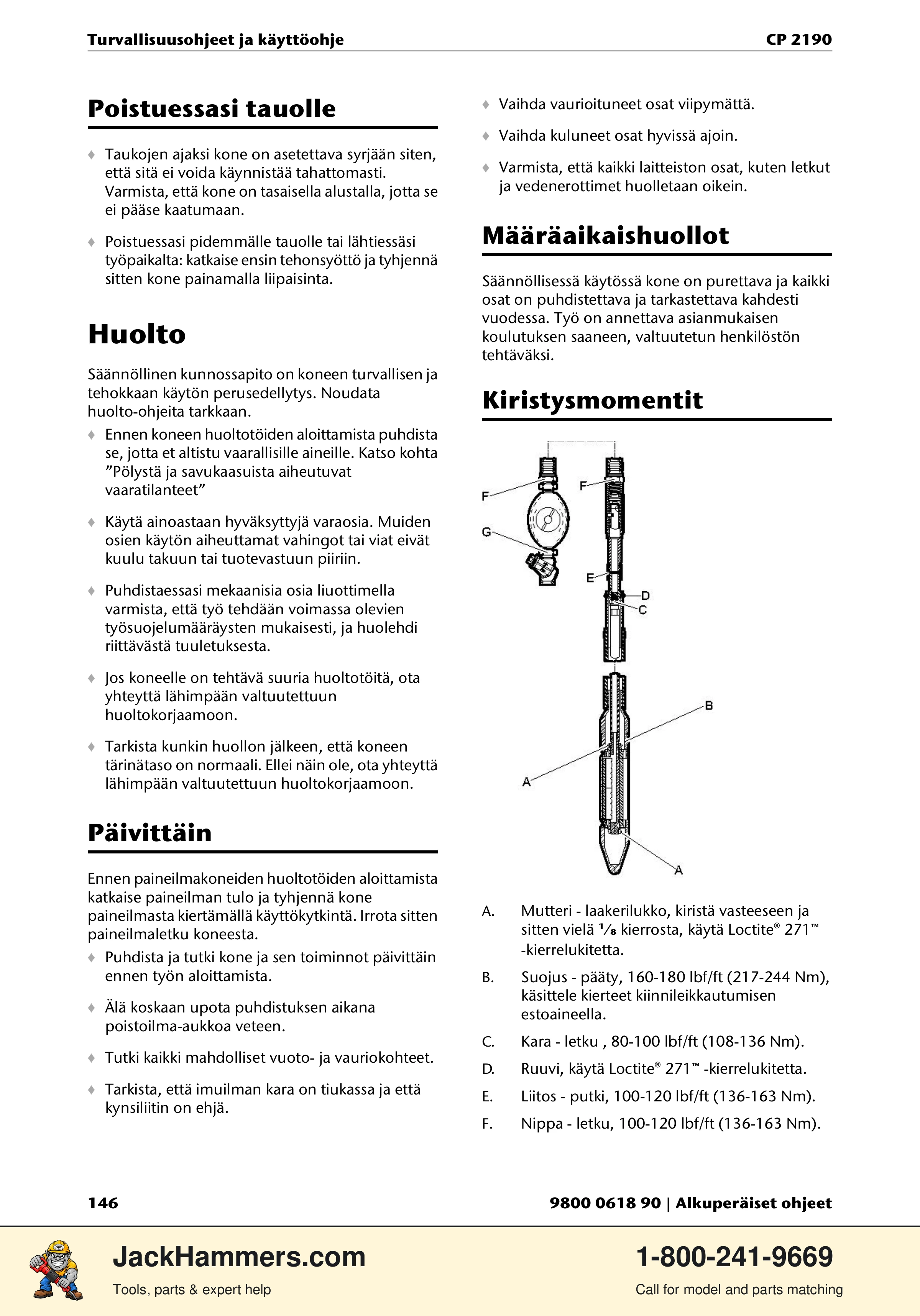 Chicago Pneumatic CP 2190 PDF page 146 of 200