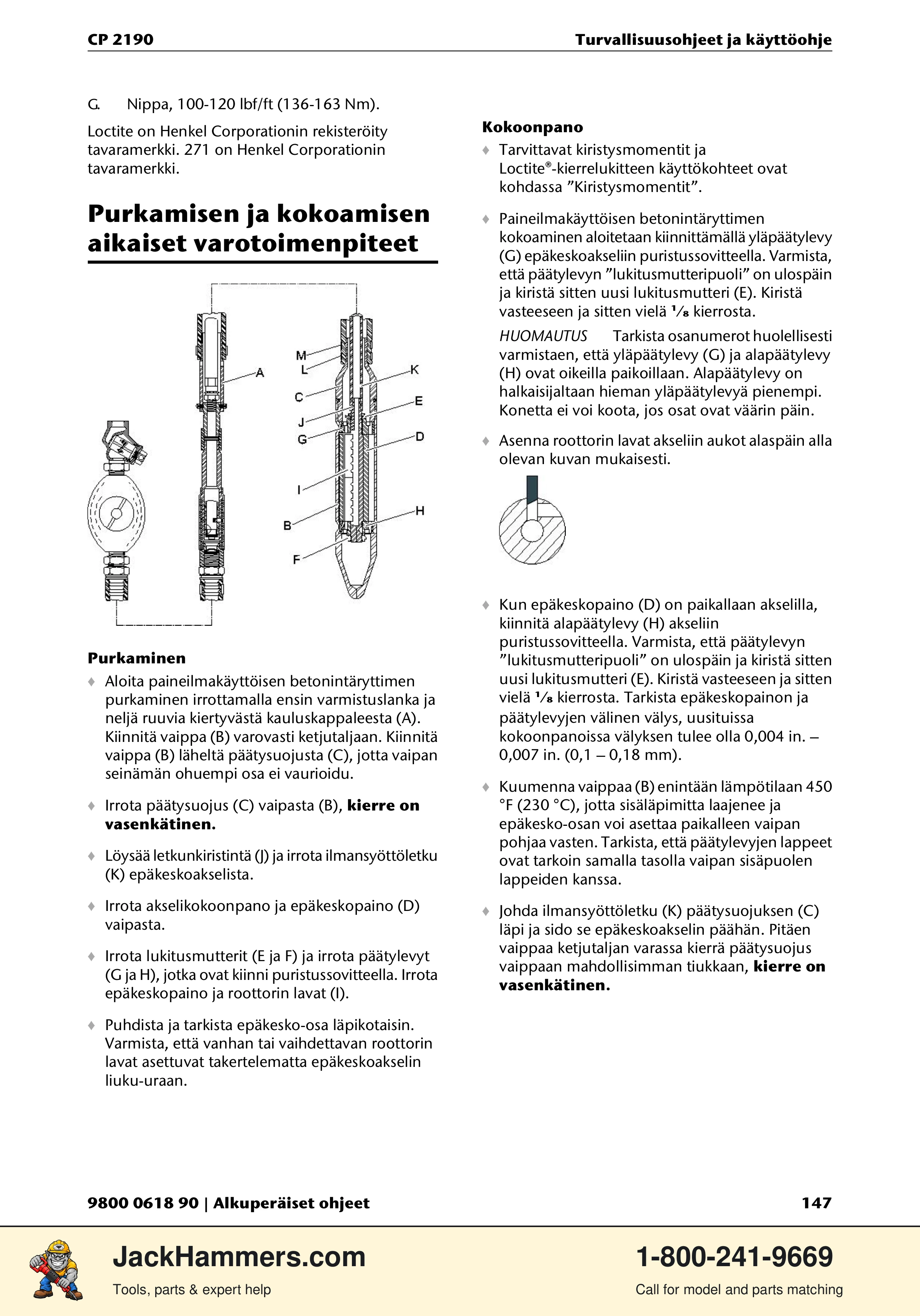 Chicago Pneumatic CP 2190 PDF page 147 of 200