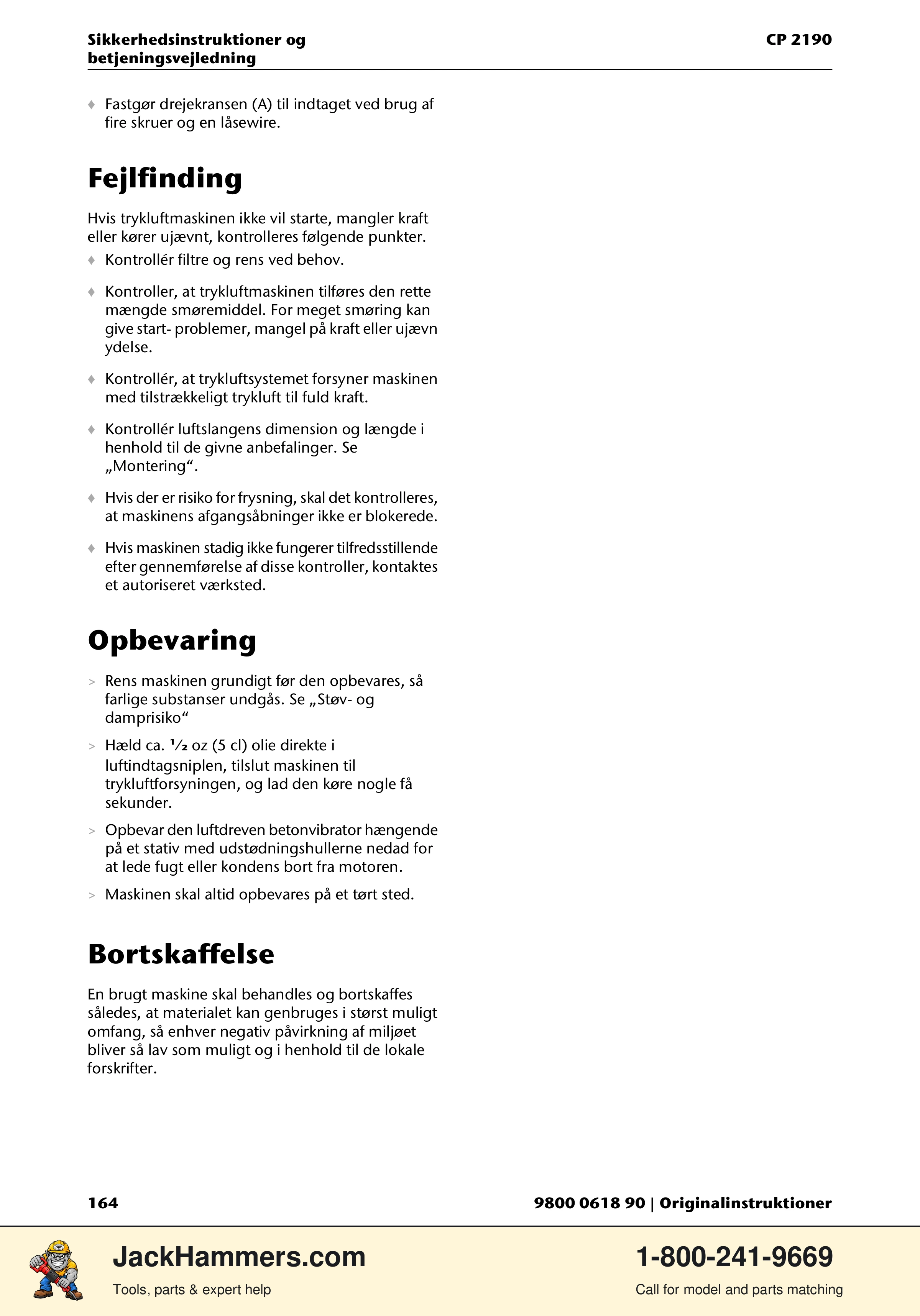 Chicago Pneumatic CP 2190 PDF page 164 of 200