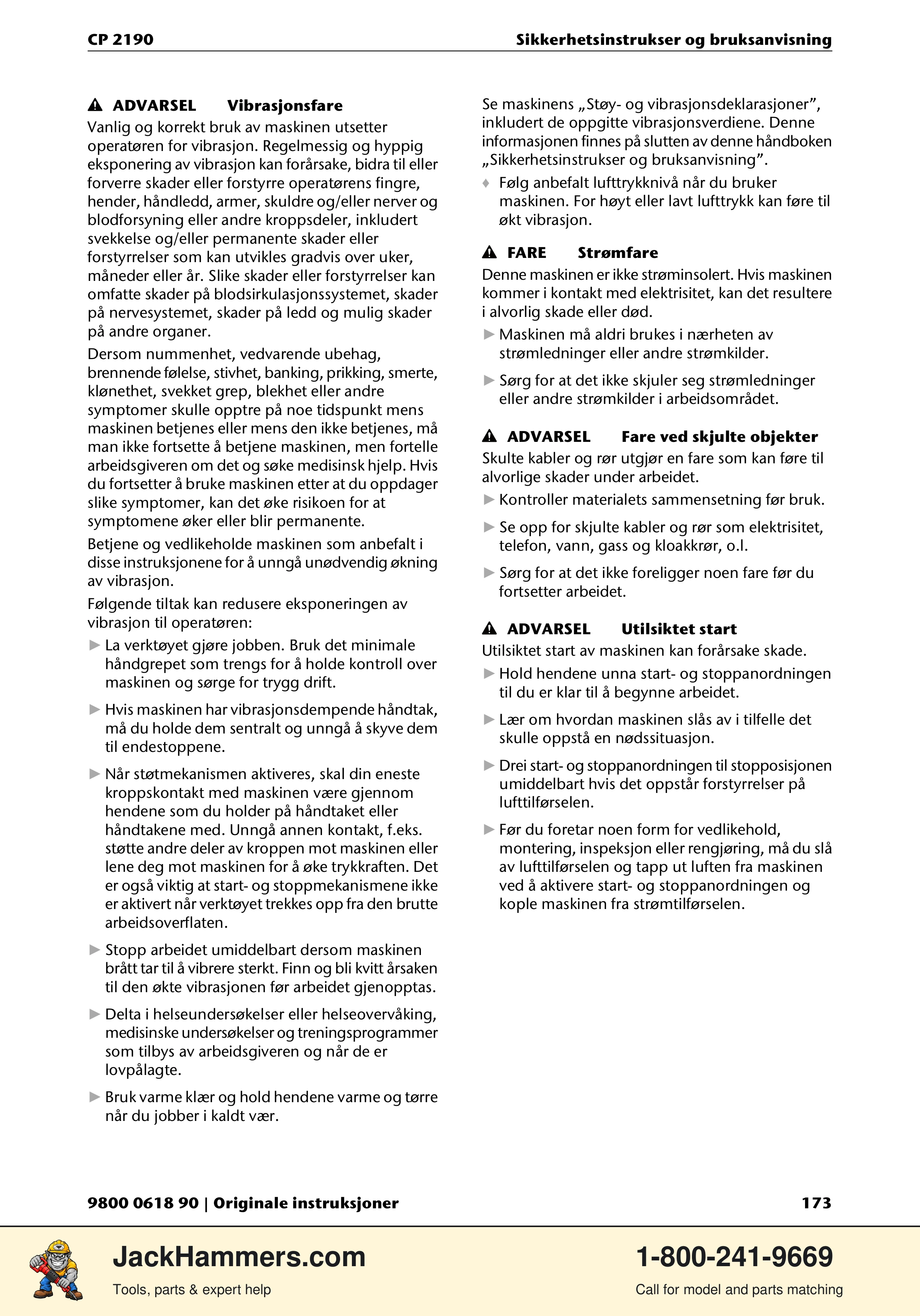Chicago Pneumatic CP 2190 PDF page 173 of 200