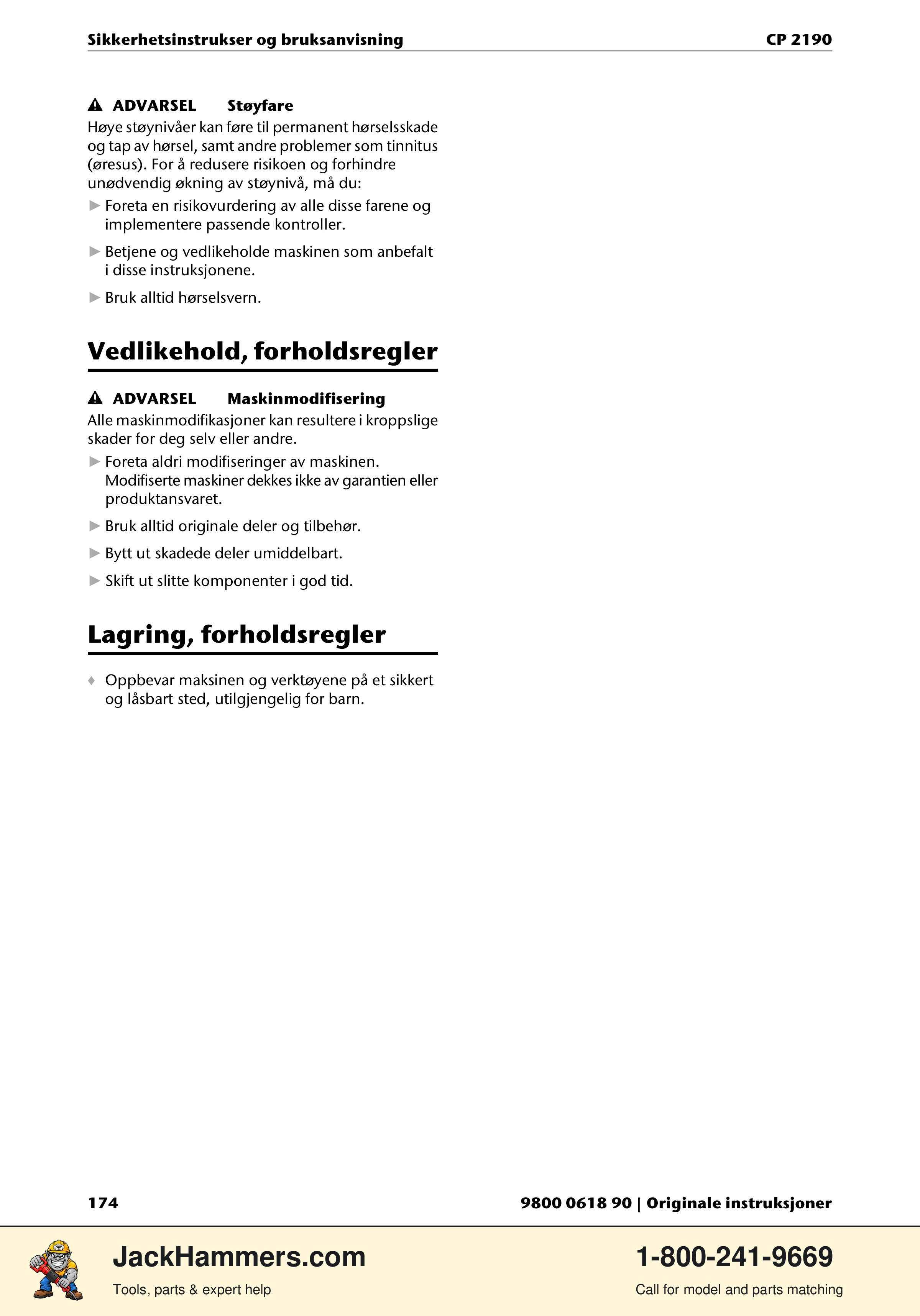Chicago Pneumatic CP 2190 PDF page 174 of 200