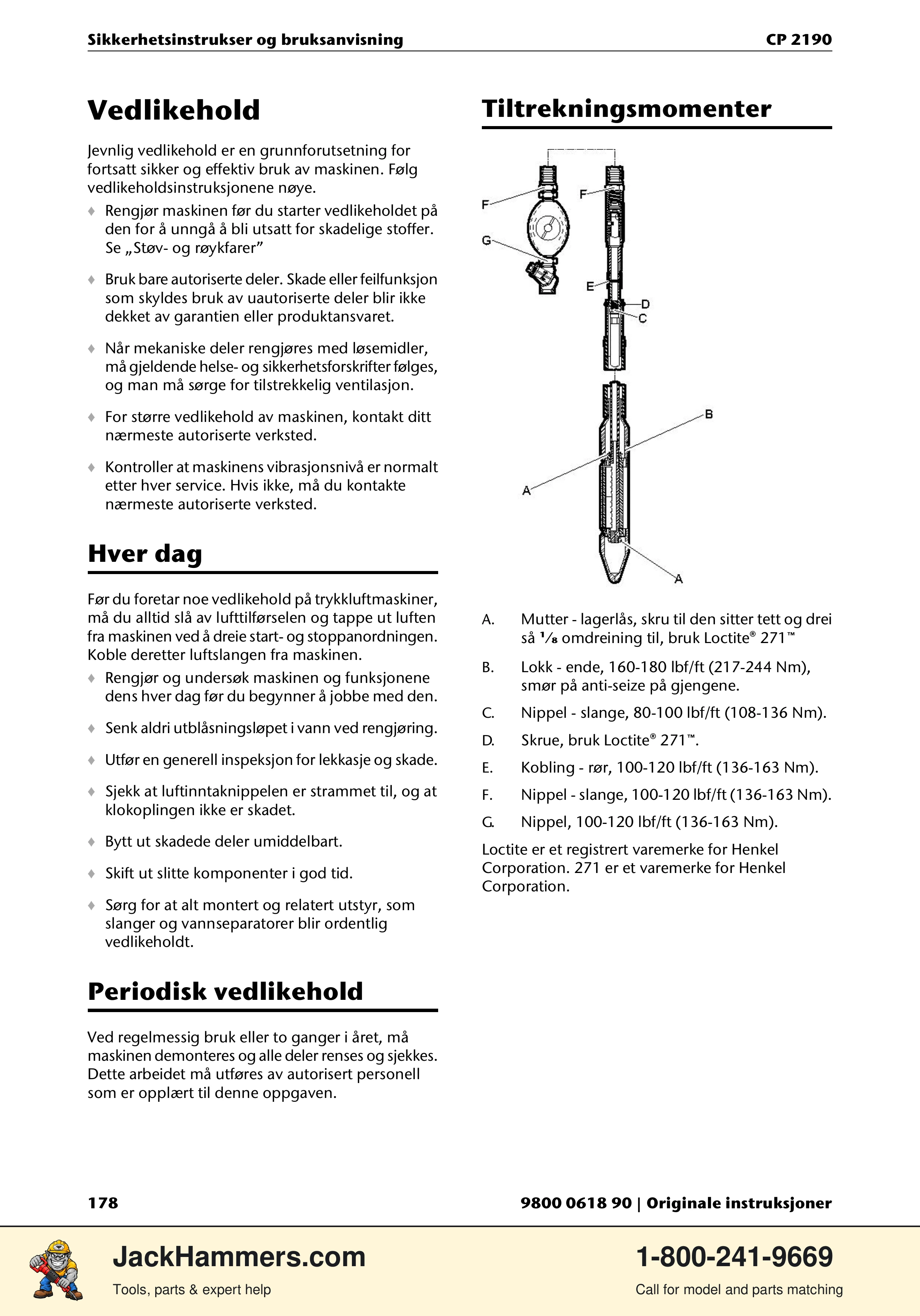 Chicago Pneumatic CP 2190 PDF page 178 of 200