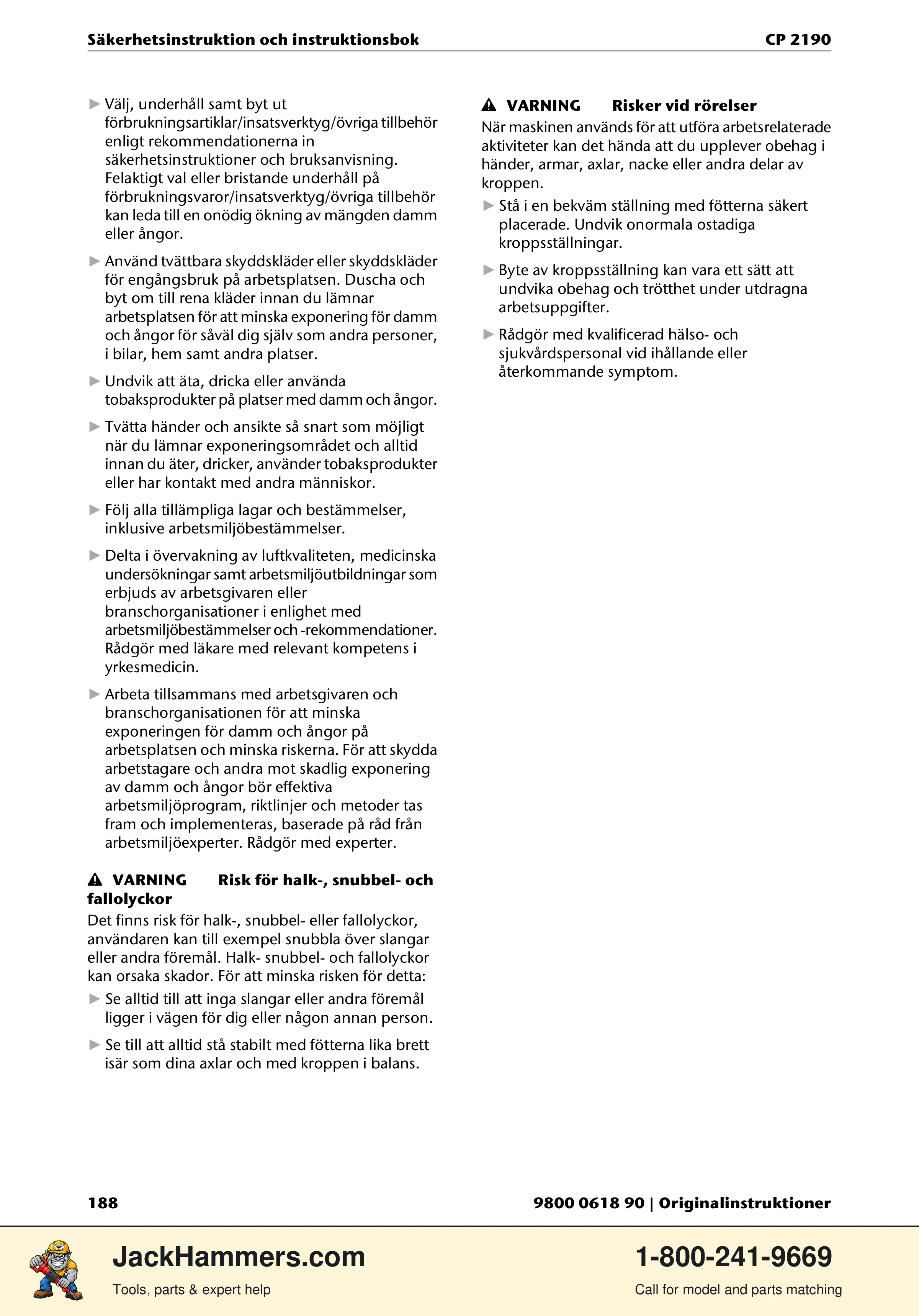 Chicago Pneumatic CP 2190 PDF page 188 of 200