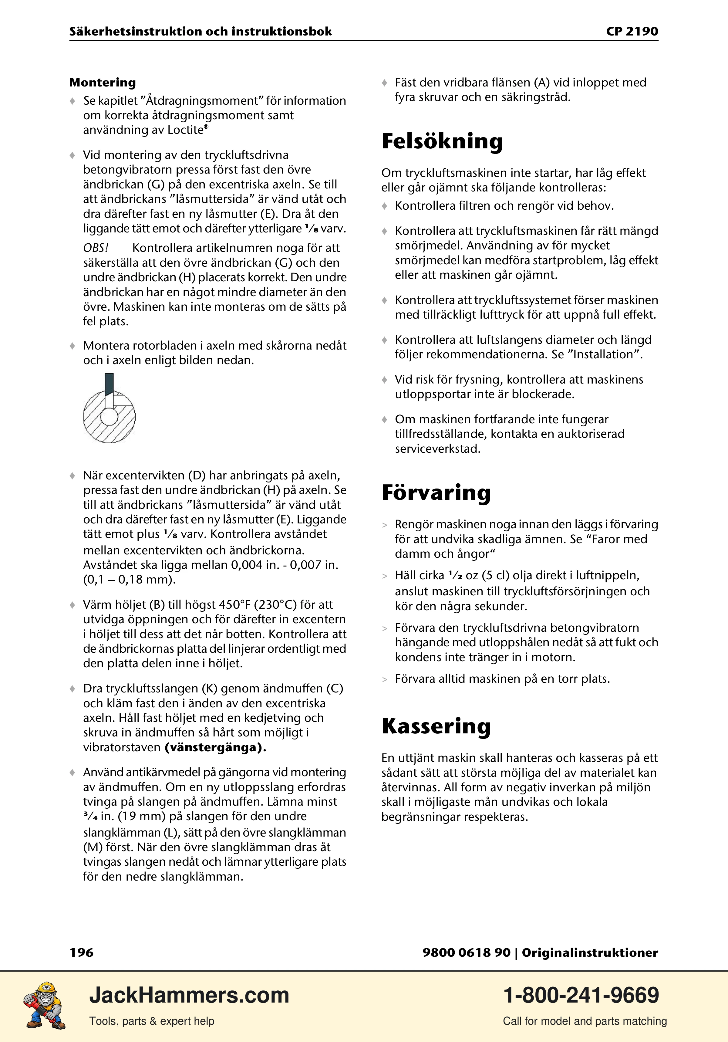 Chicago Pneumatic CP 2190 PDF page 196 of 200