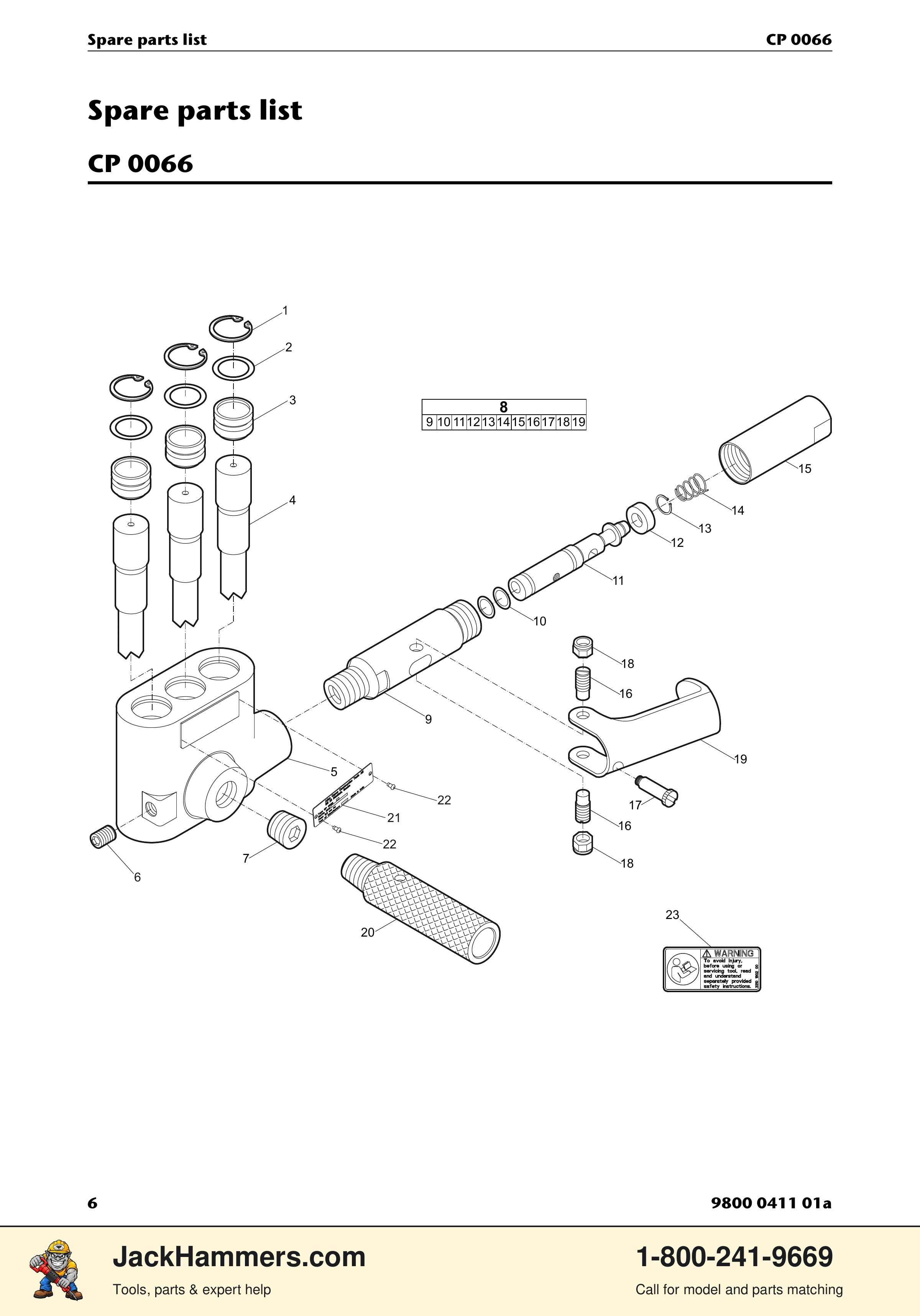 Chicago Pneumatic CP 0066 PDF page 6 of 12