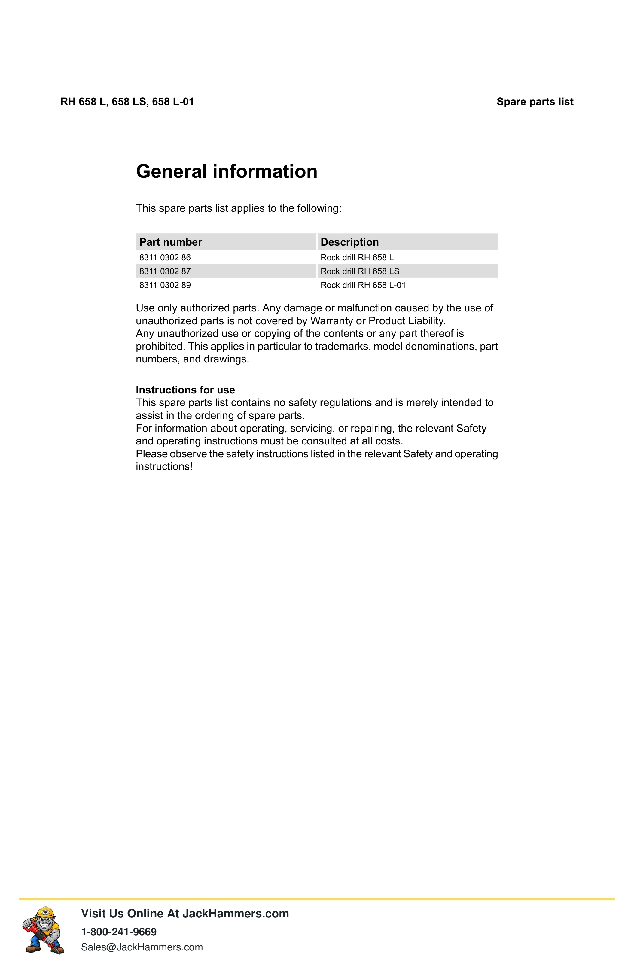 Atlas Copco 658 Series PDF page 5 of 20
