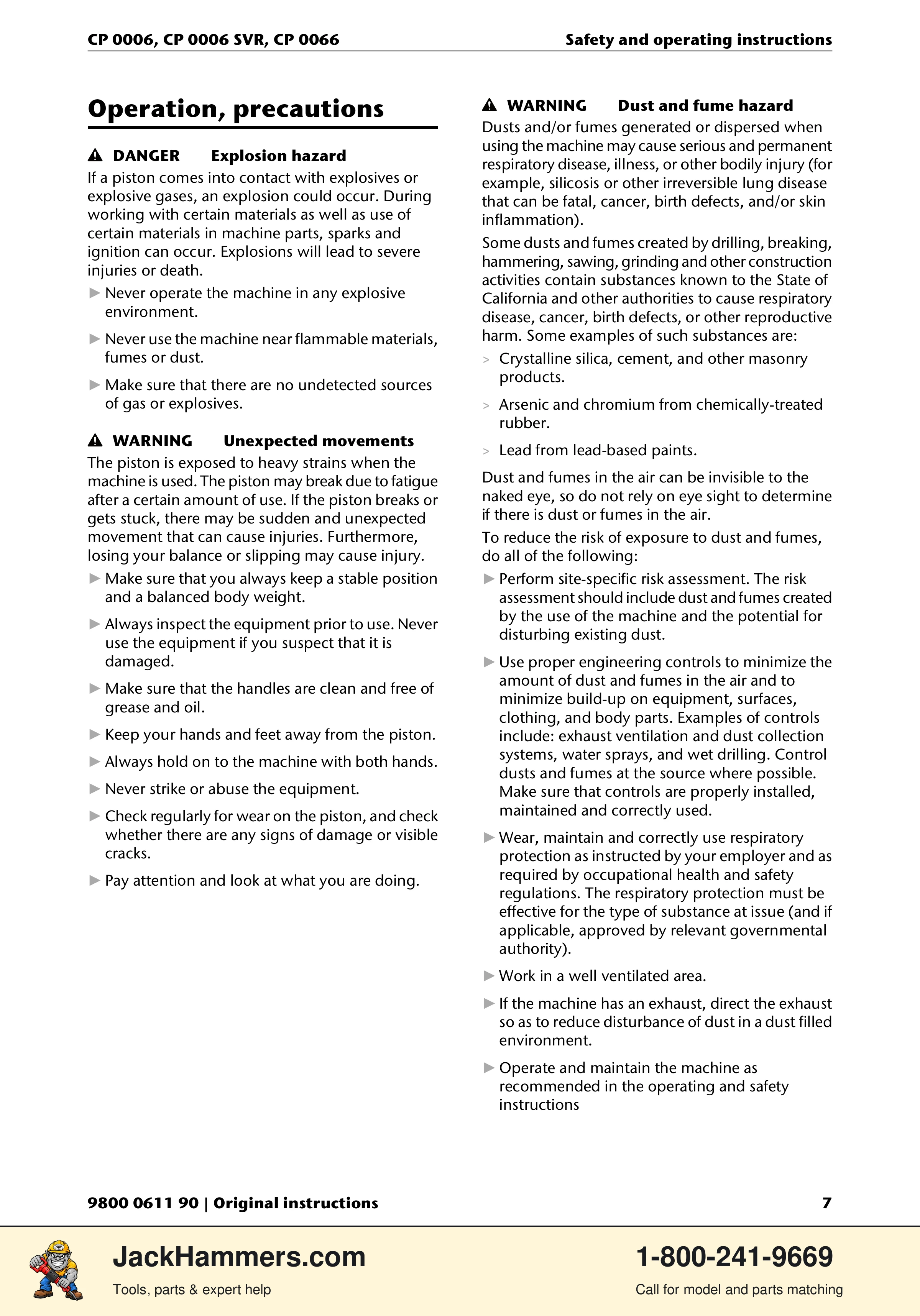Chicago Pneumatic CP 0006 / CP 0006 SVR PDF page 7 of 196