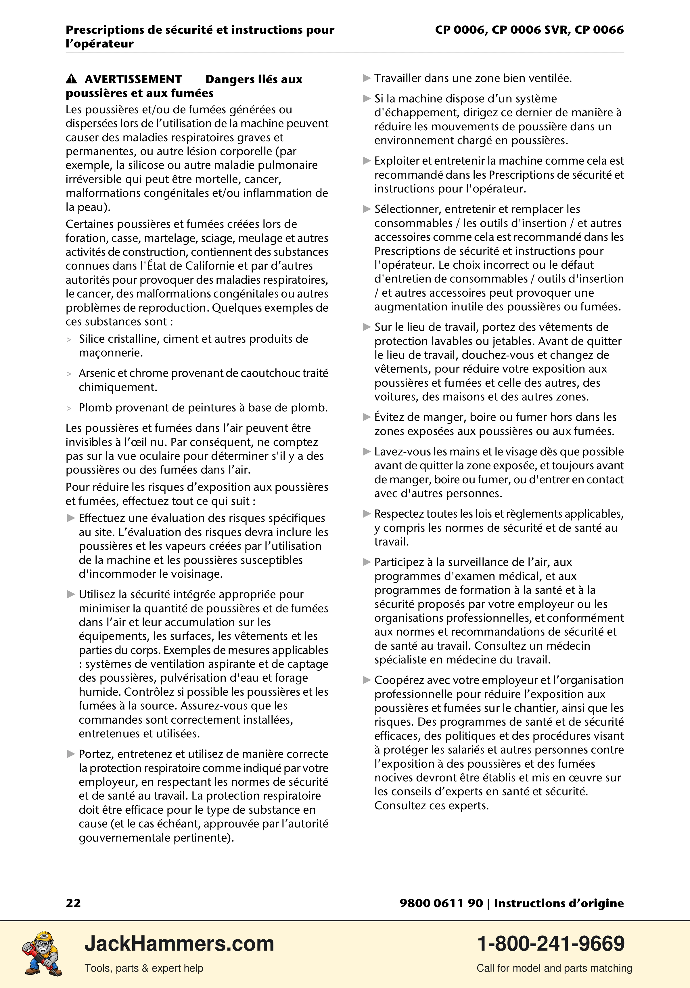 Chicago Pneumatic CP 0006 / CP 0006 SVR PDF page 22 of 196