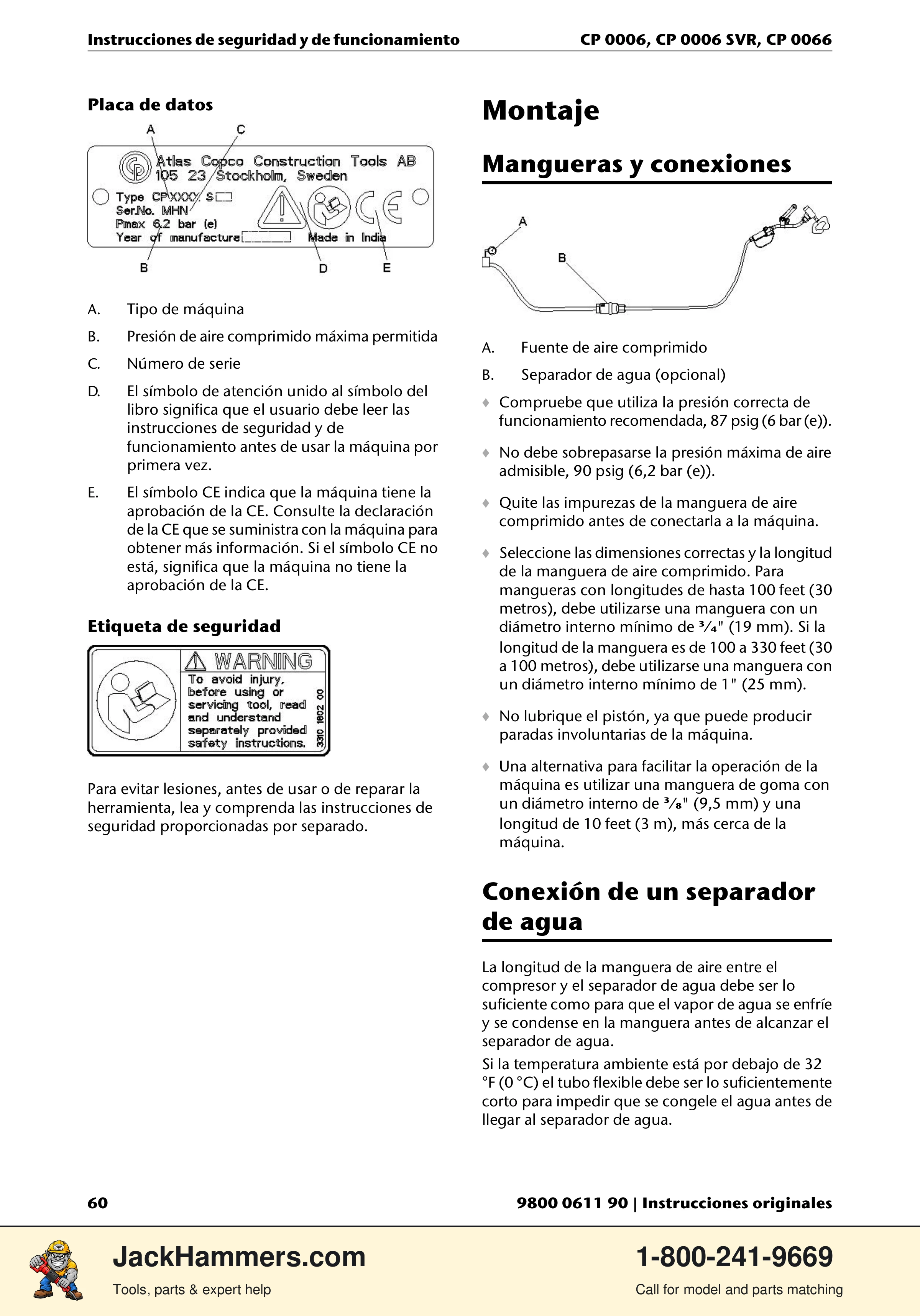 Chicago Pneumatic CP 0006 / CP 0006 SVR PDF page 60 of 196