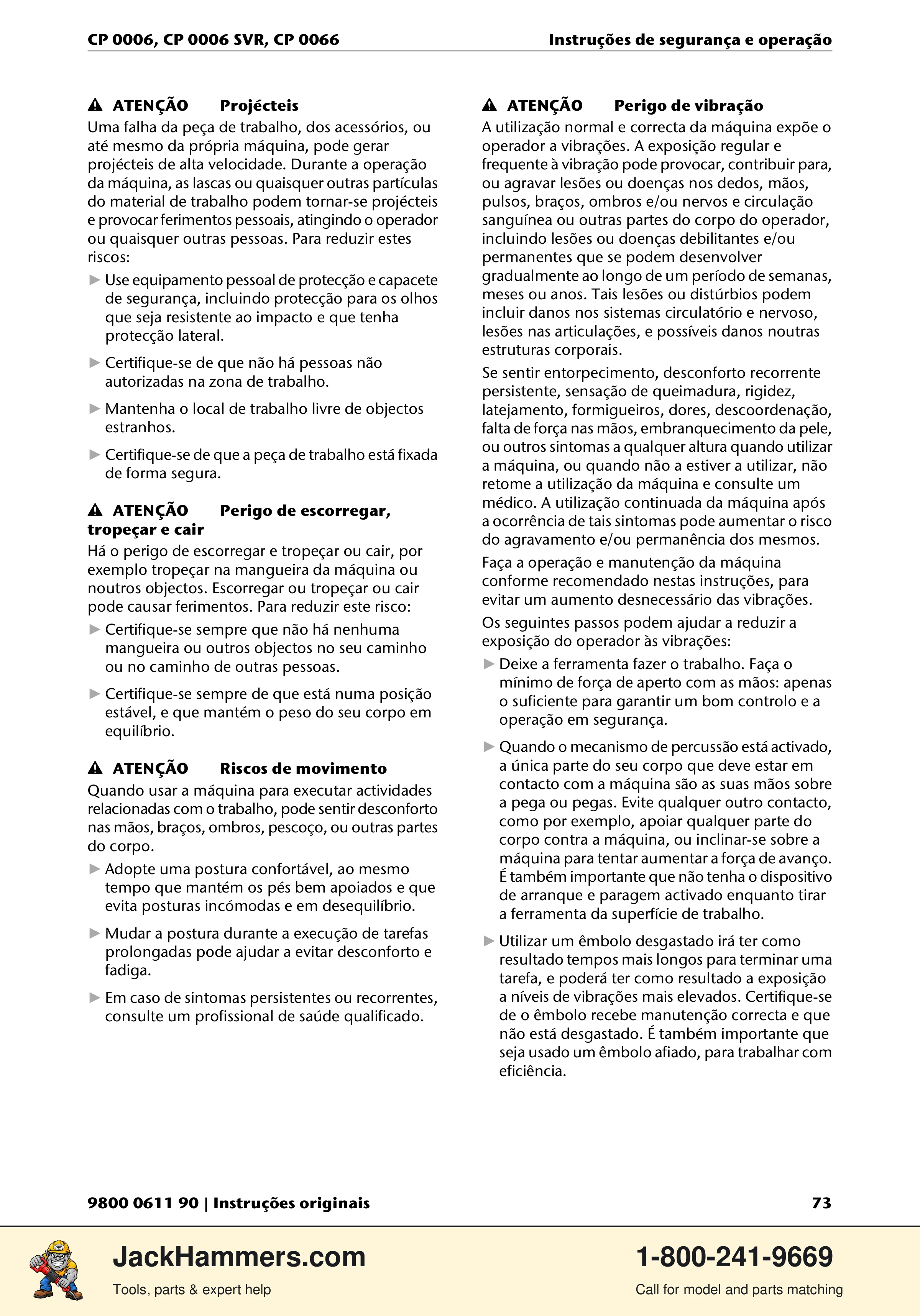 Chicago Pneumatic CP 0006 / CP 0006 SVR PDF page 73 of 196