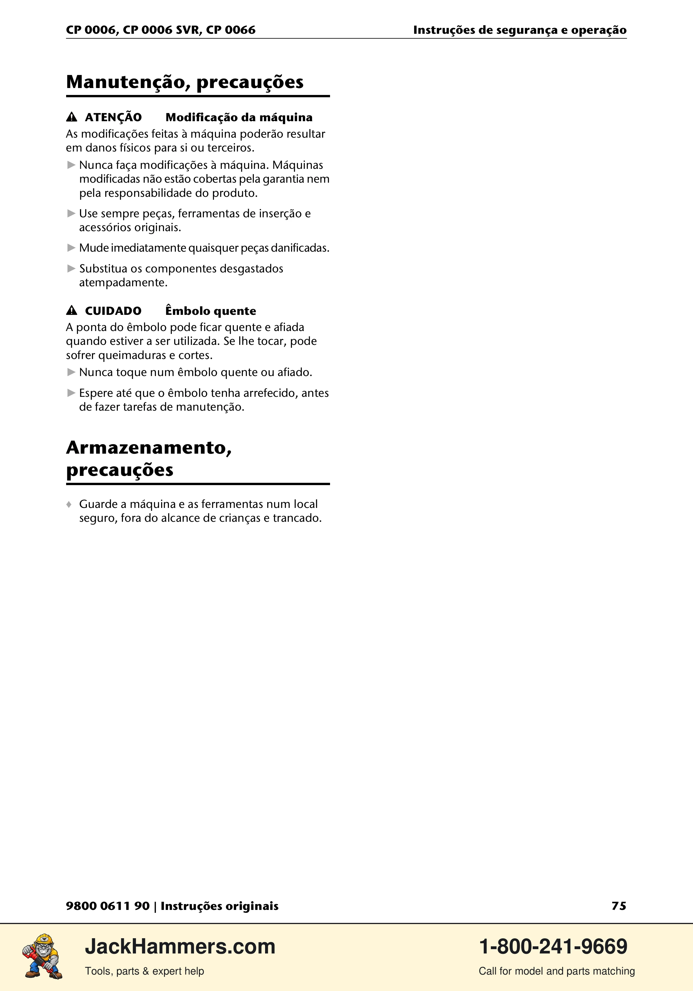 Chicago Pneumatic CP 0006 / CP 0006 SVR PDF page 75 of 196