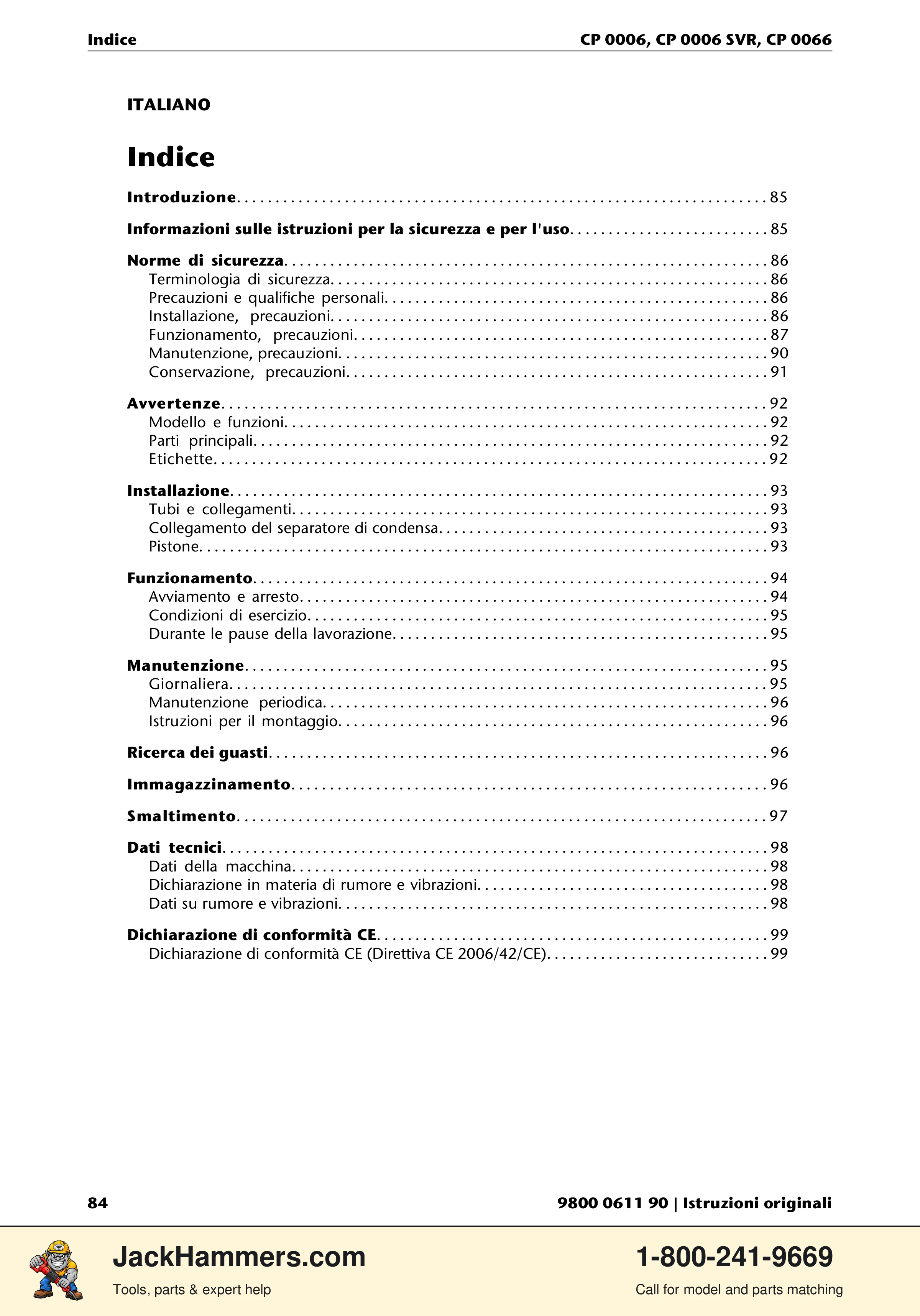 Chicago Pneumatic CP 0006 / CP 0006 SVR PDF page 84 of 196
