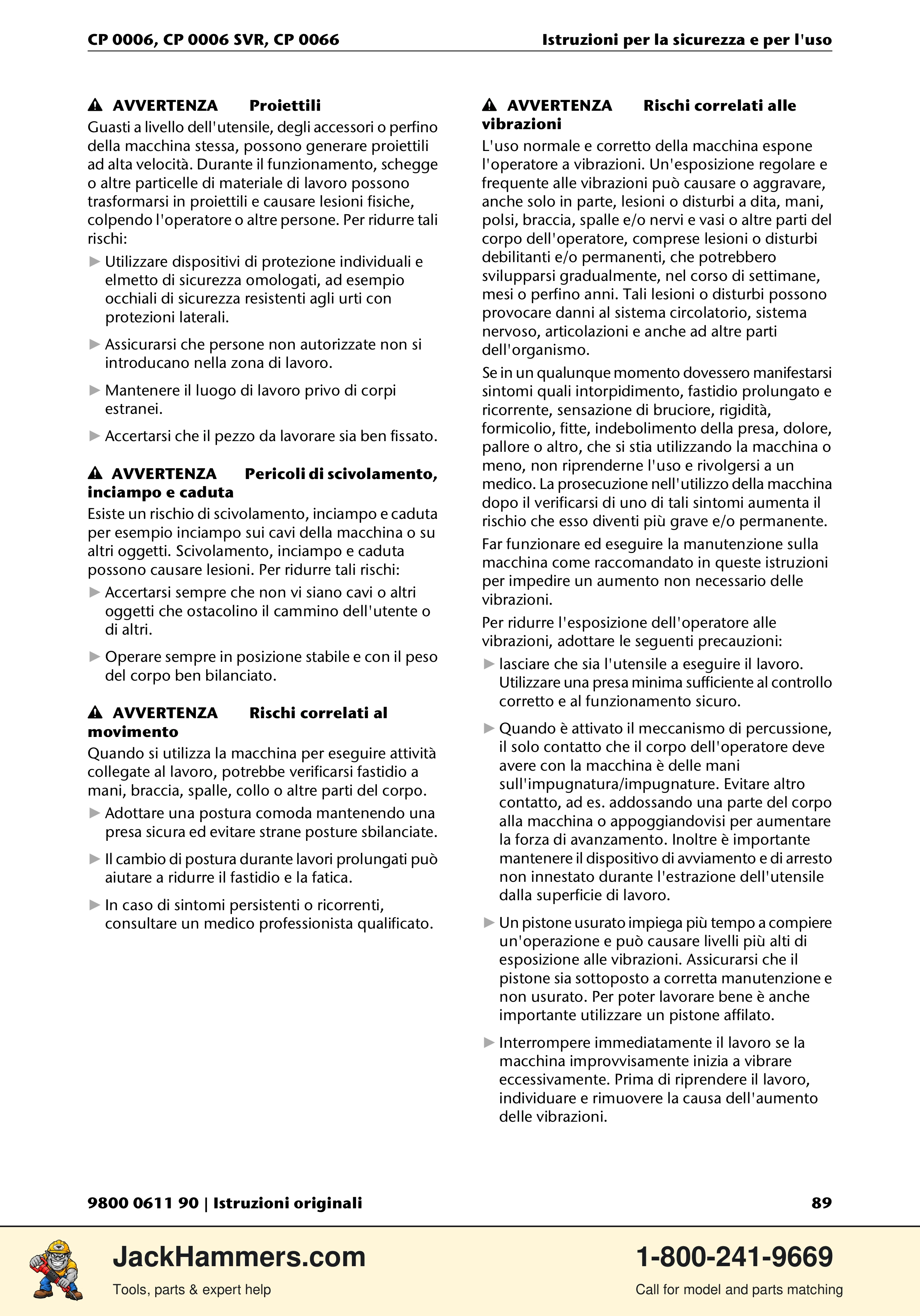 Chicago Pneumatic CP 0006 / CP 0006 SVR PDF page 89 of 196