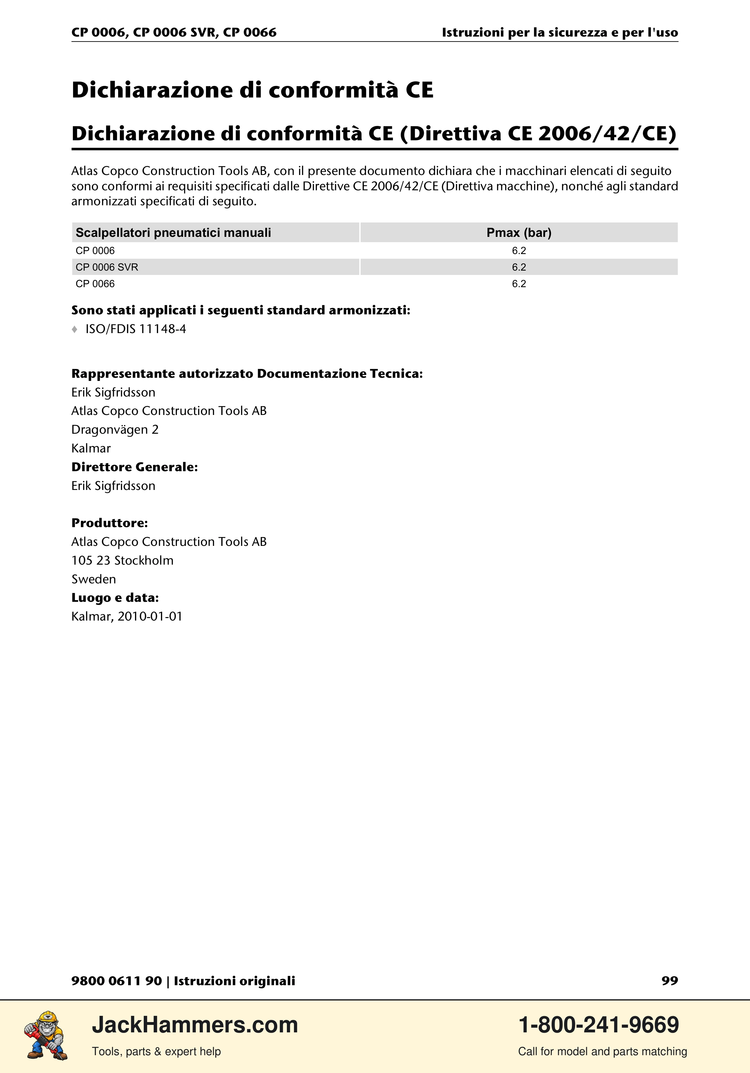Chicago Pneumatic CP 0006 / CP 0006 SVR PDF page 99 of 196