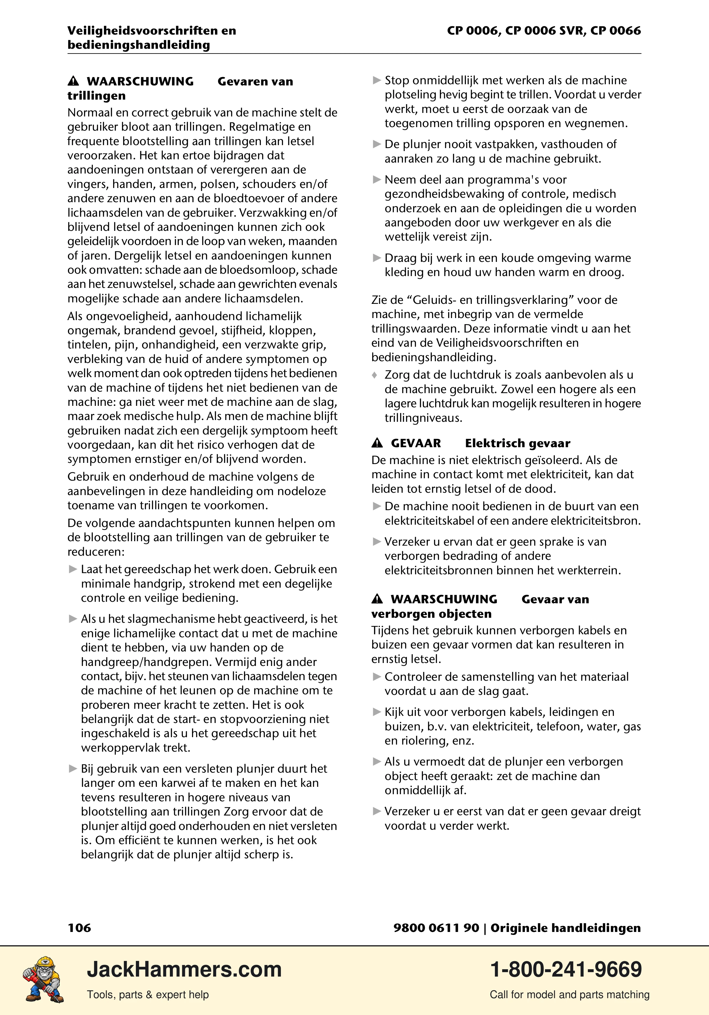 Chicago Pneumatic CP 0006 / CP 0006 SVR PDF page 106 of 196