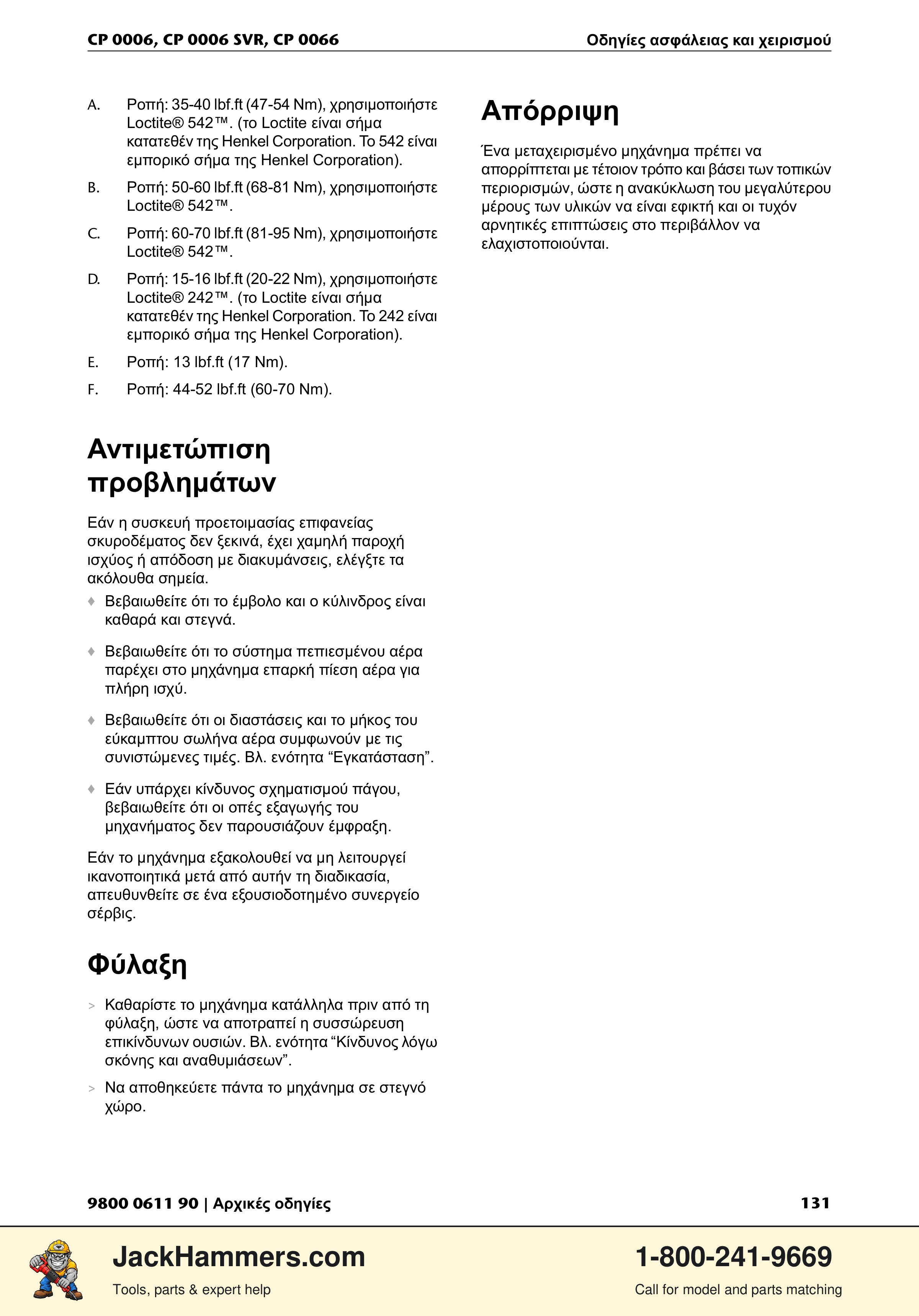 Chicago Pneumatic CP 0006 / CP 0006 SVR PDF page 131 of 196